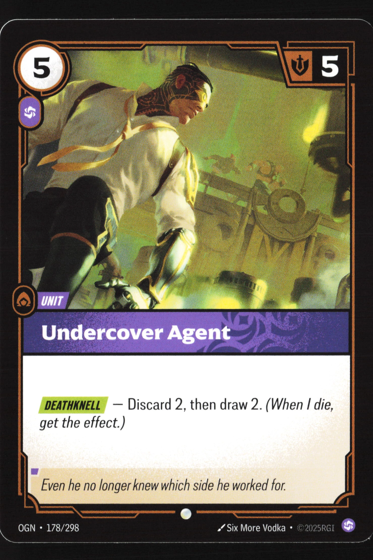 Undercover Agent (OGN 178) — Voorkant