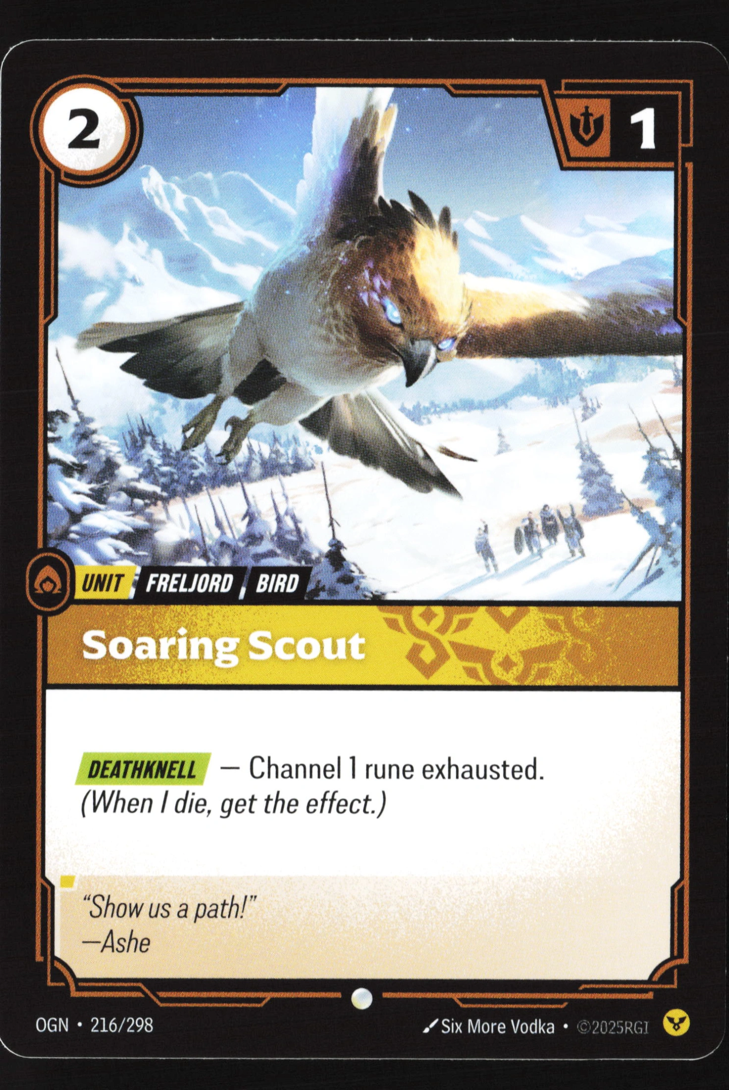 Soaring Scout (OGN 216) — Voorkant