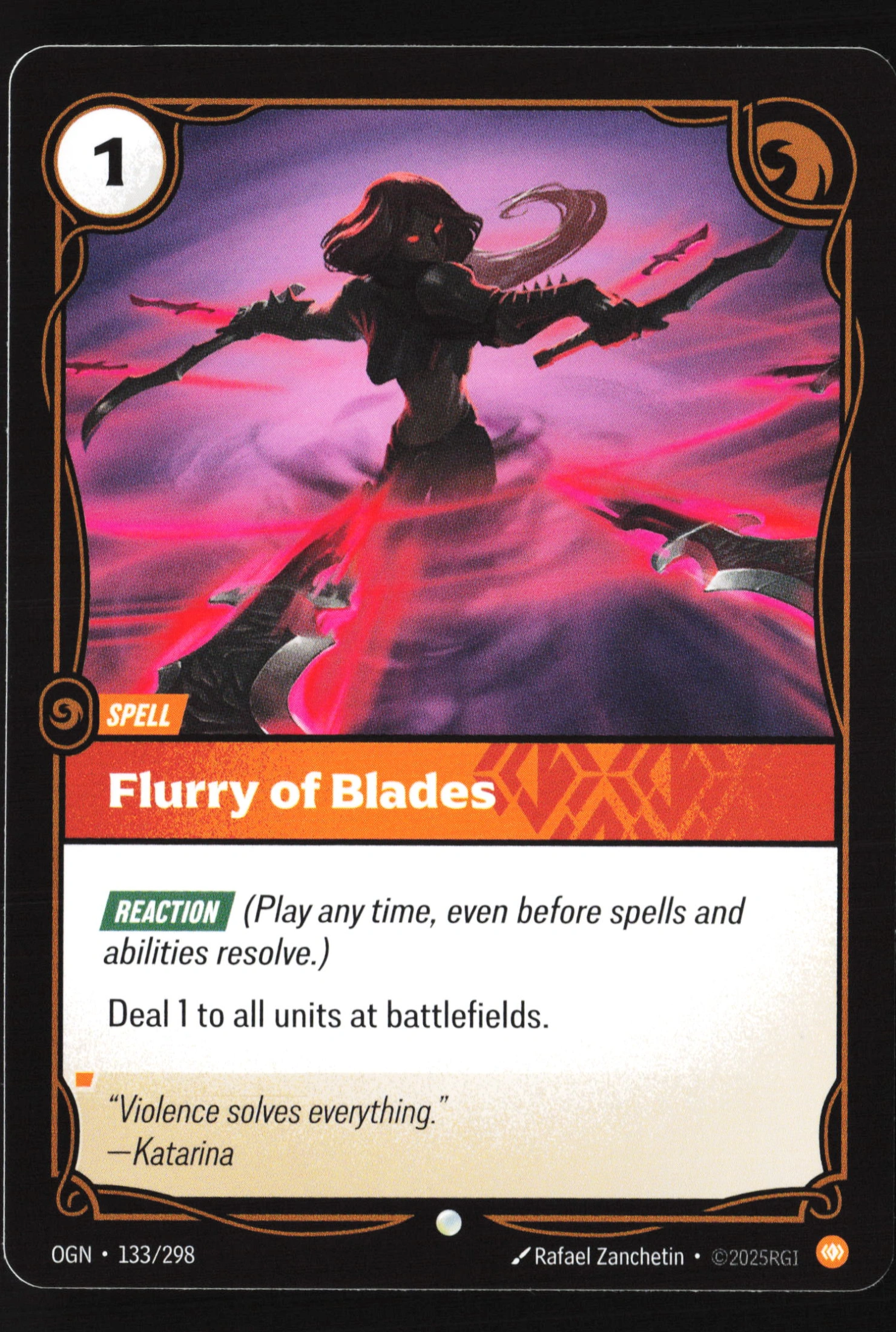 Flurry Of Blades (OGN 133) — Voorkant