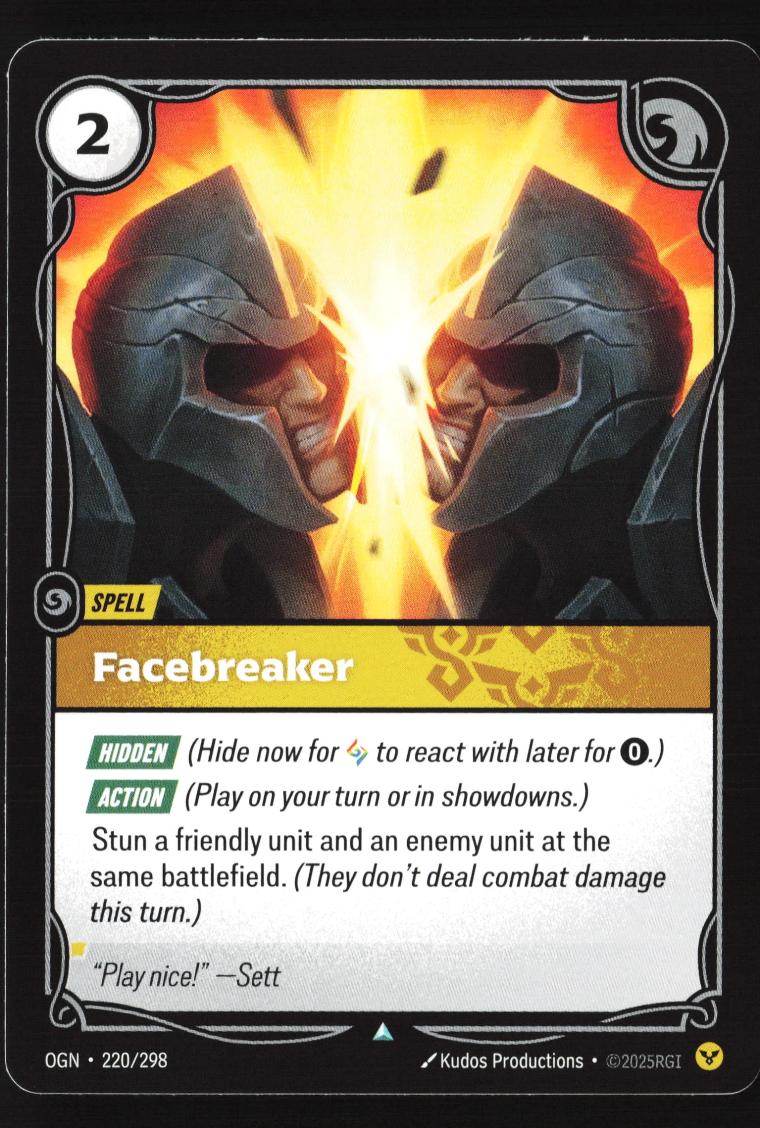 Facebreaker (OGN 220) — Voorkant
