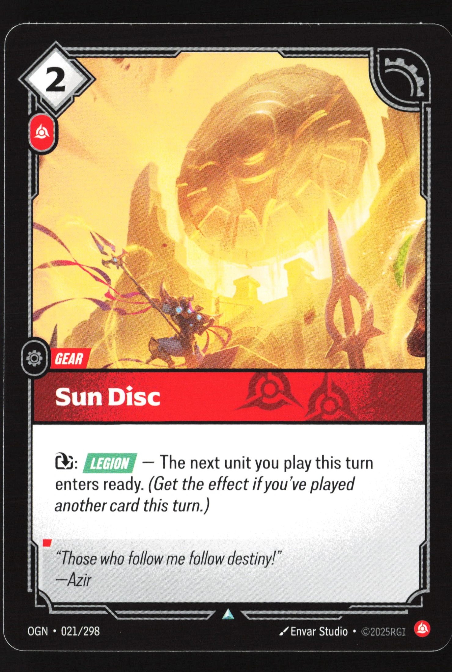 Sun Disc (OGN 021) — Voorkant