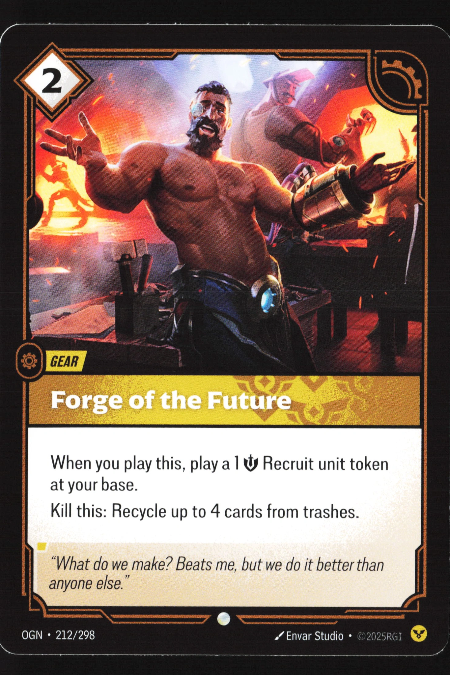 Forge Of The Future (OGN 212) — Voorkant
