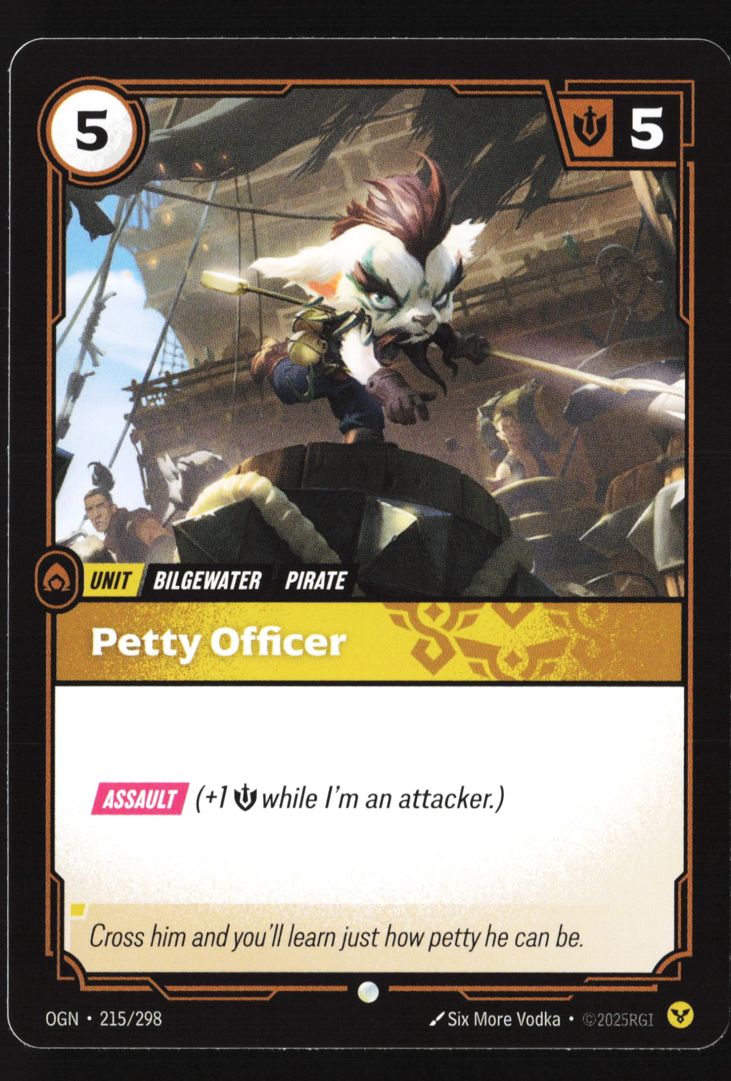 Petty Officer (OGN 215) — Voorkant