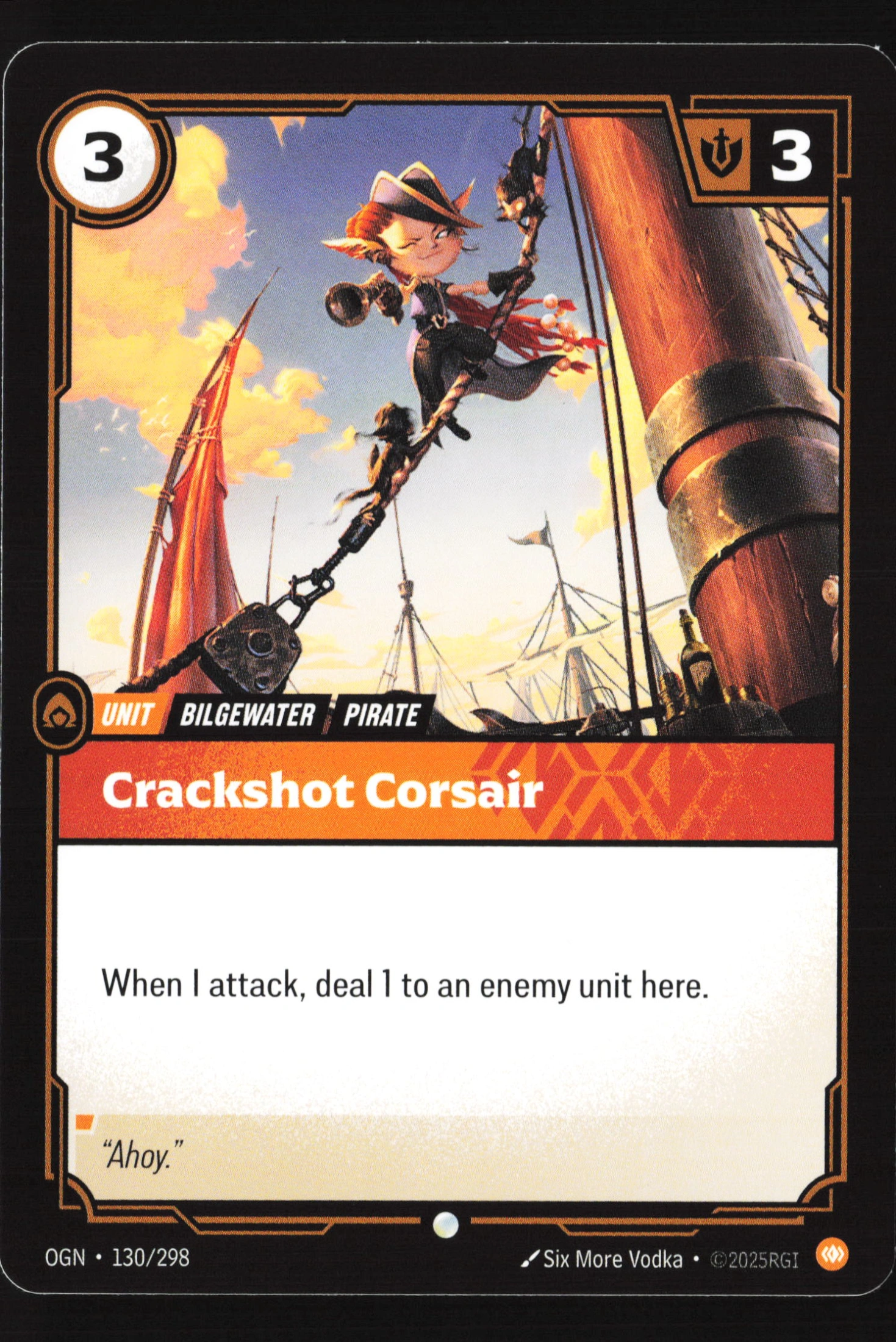 Crackshot Corsair (OGN 130) — Voorkant