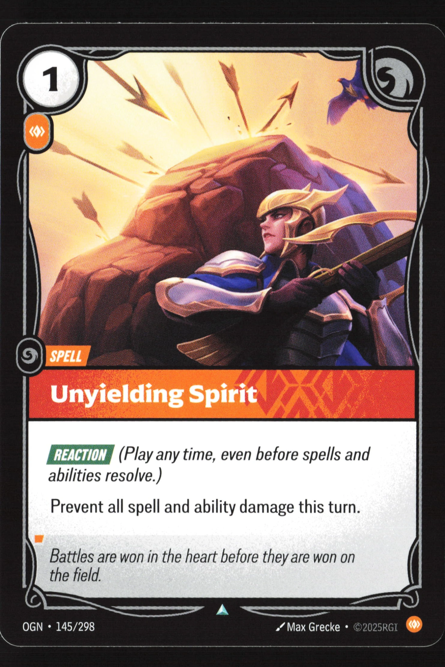 Unyielding Spirit (OGN 145) — Voorkant