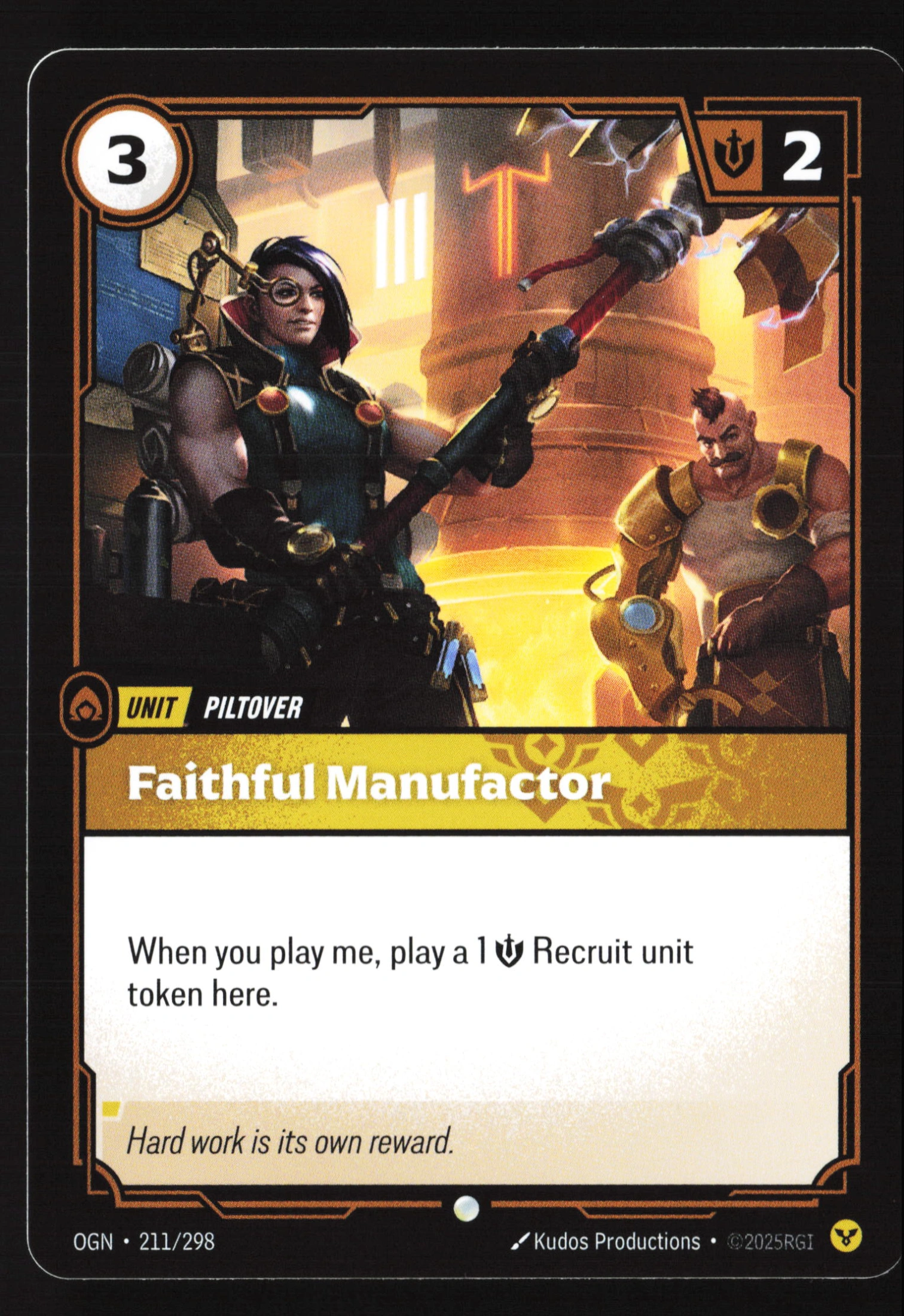 Faithful Manufactor (OGN 211) — Voorkant
