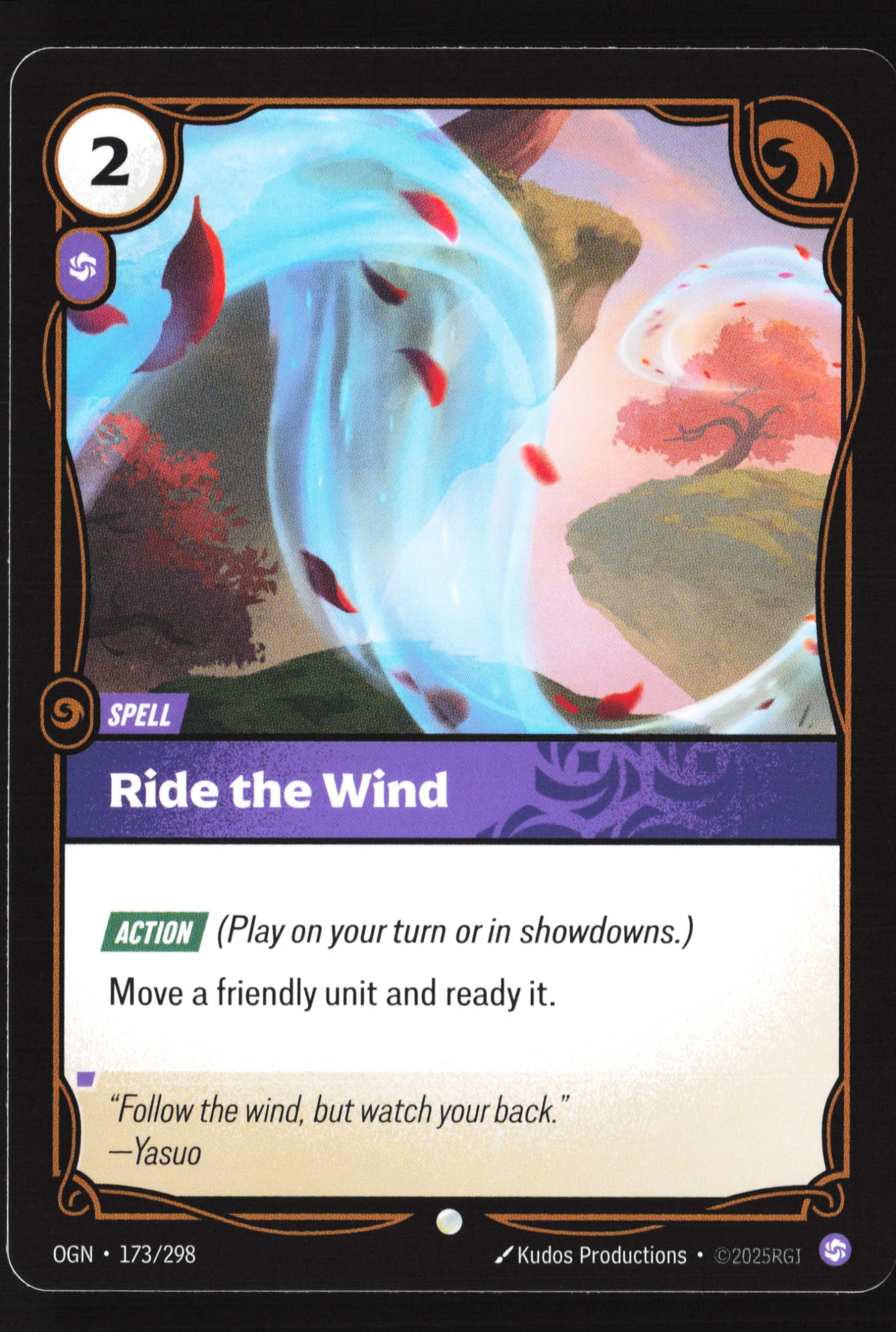 Ride The Wind (OGN 173) — Voorkant