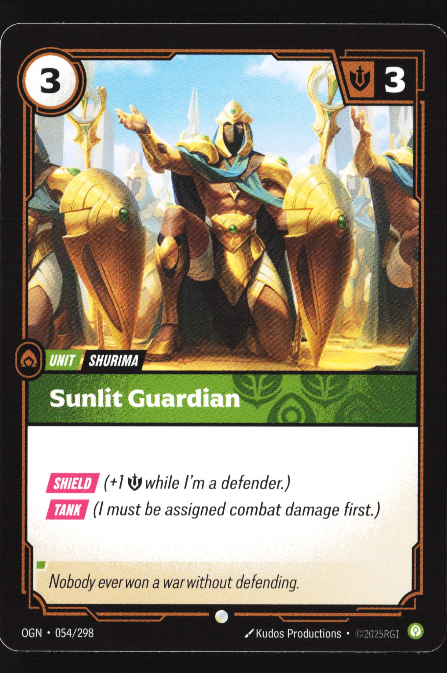 Sunlit Guardian (OGN 054) — Voorkant