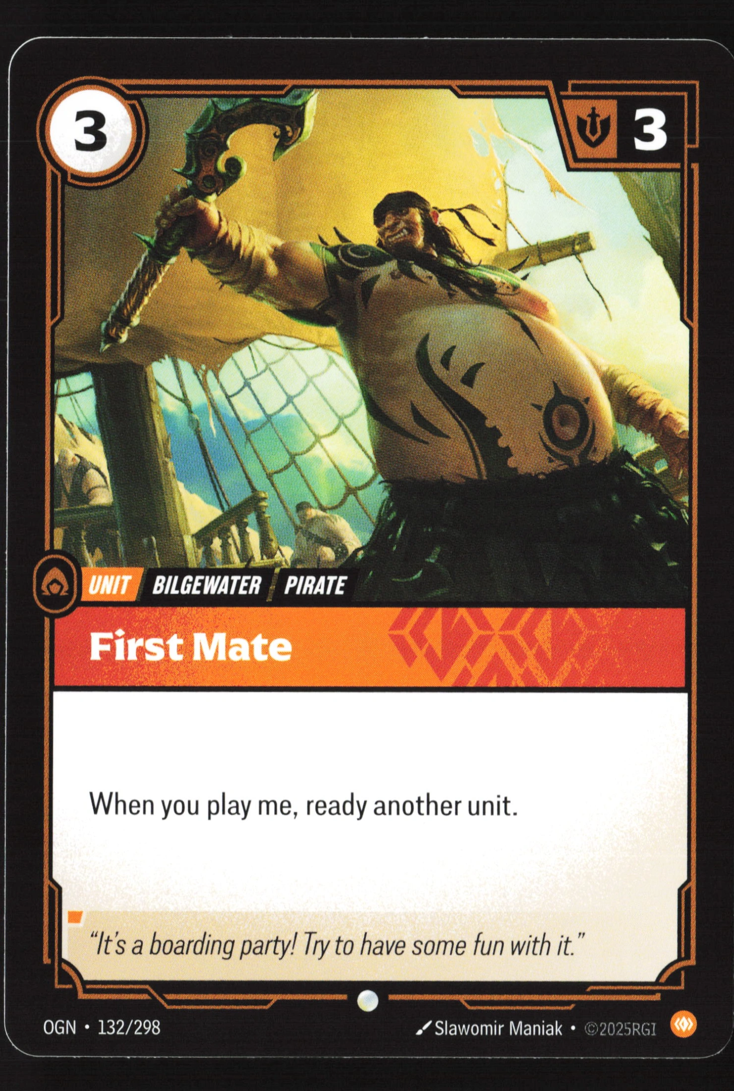First Mate (OGN 132) — Voorkant