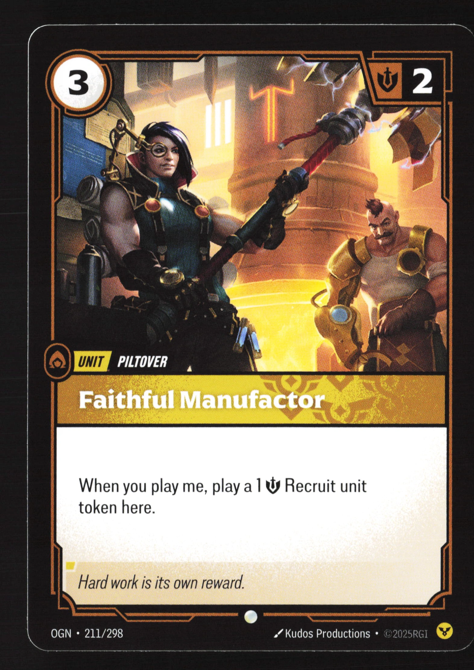 Faithful Manufactor (OGN 211) — Voorkant