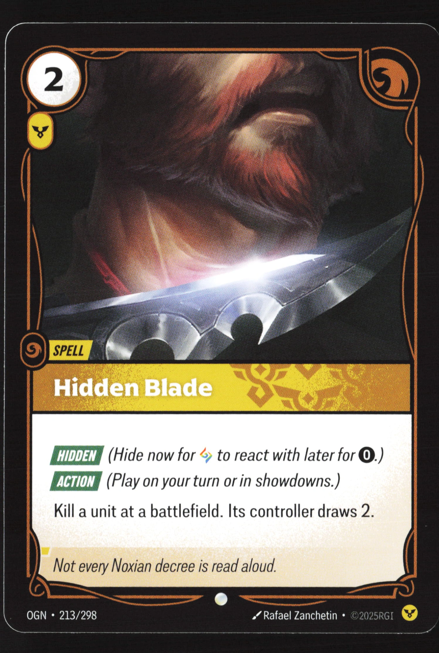 Hidden Blade (OGN 213) — Voorkant