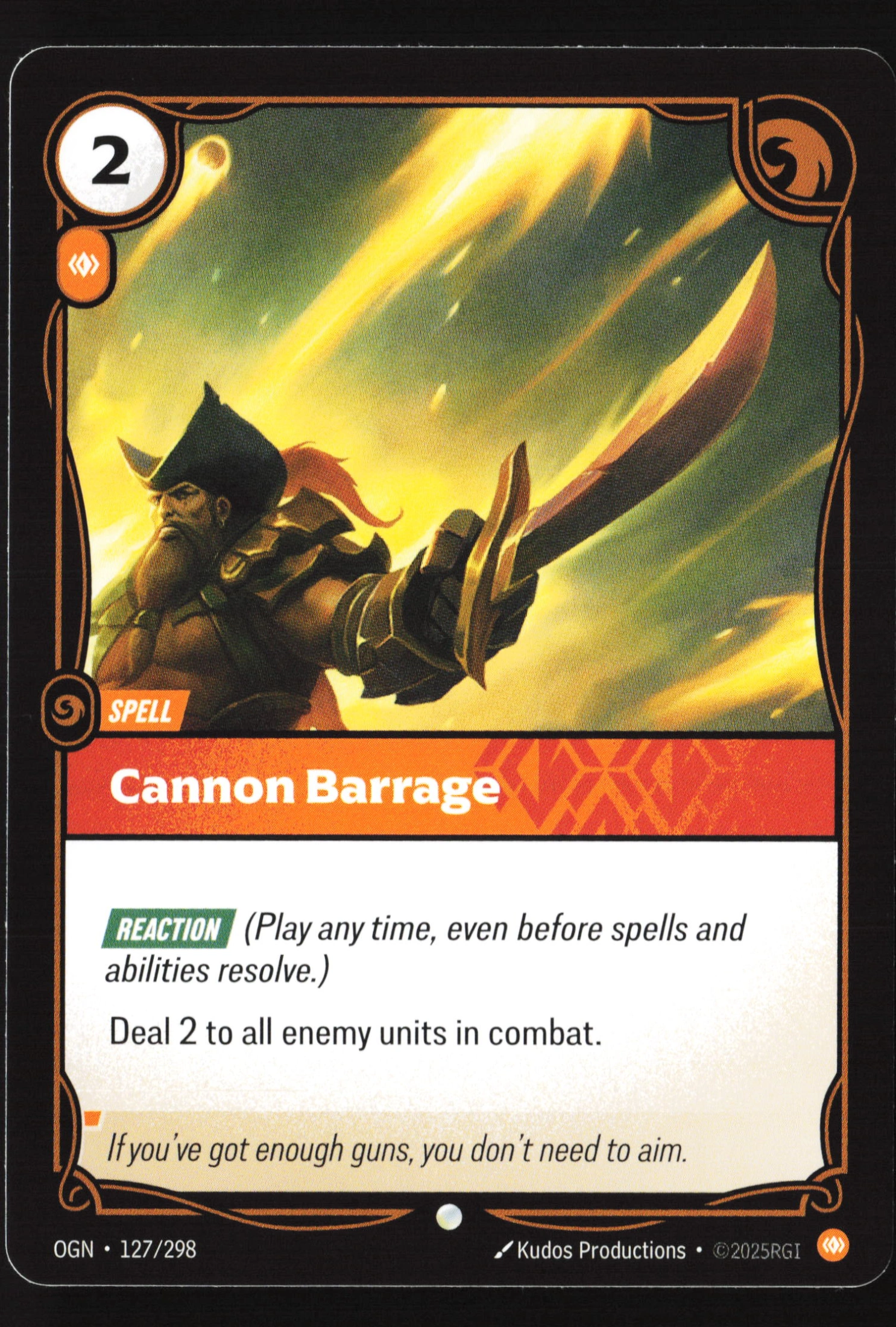 Cannon Barrage (OGN 127) — Voorkant