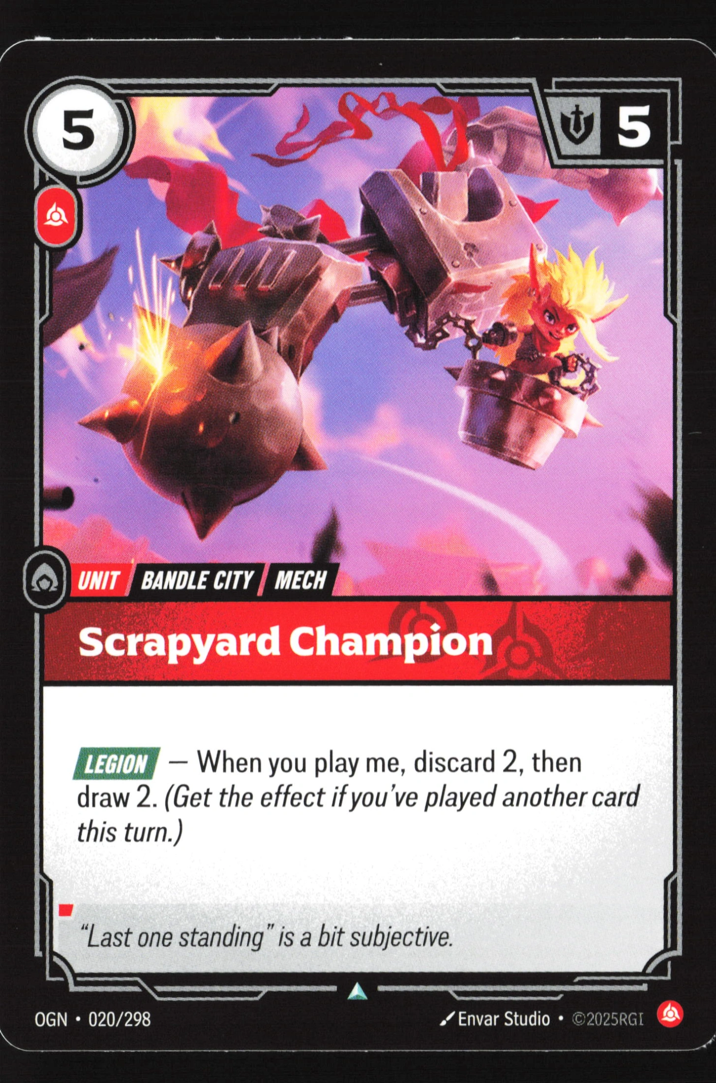 Scrapyard Champion (OGN 020) — Voorkant