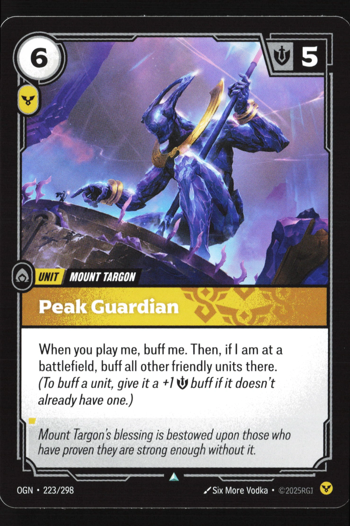 Peak Guardian (OGN 223) — Voorkant