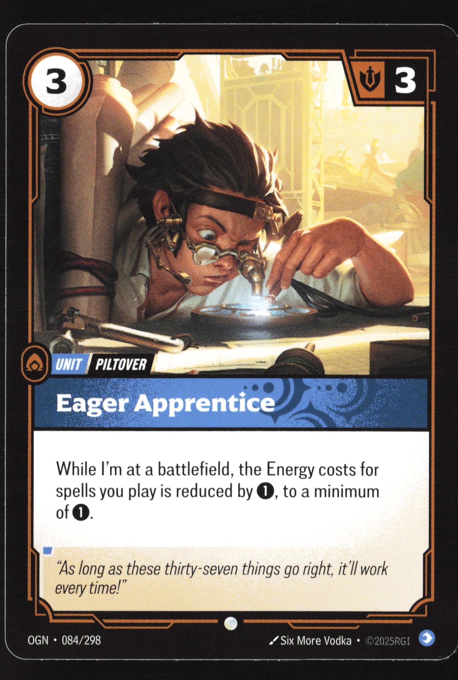 Eager Apprentice (OGN 084) — Voorkant