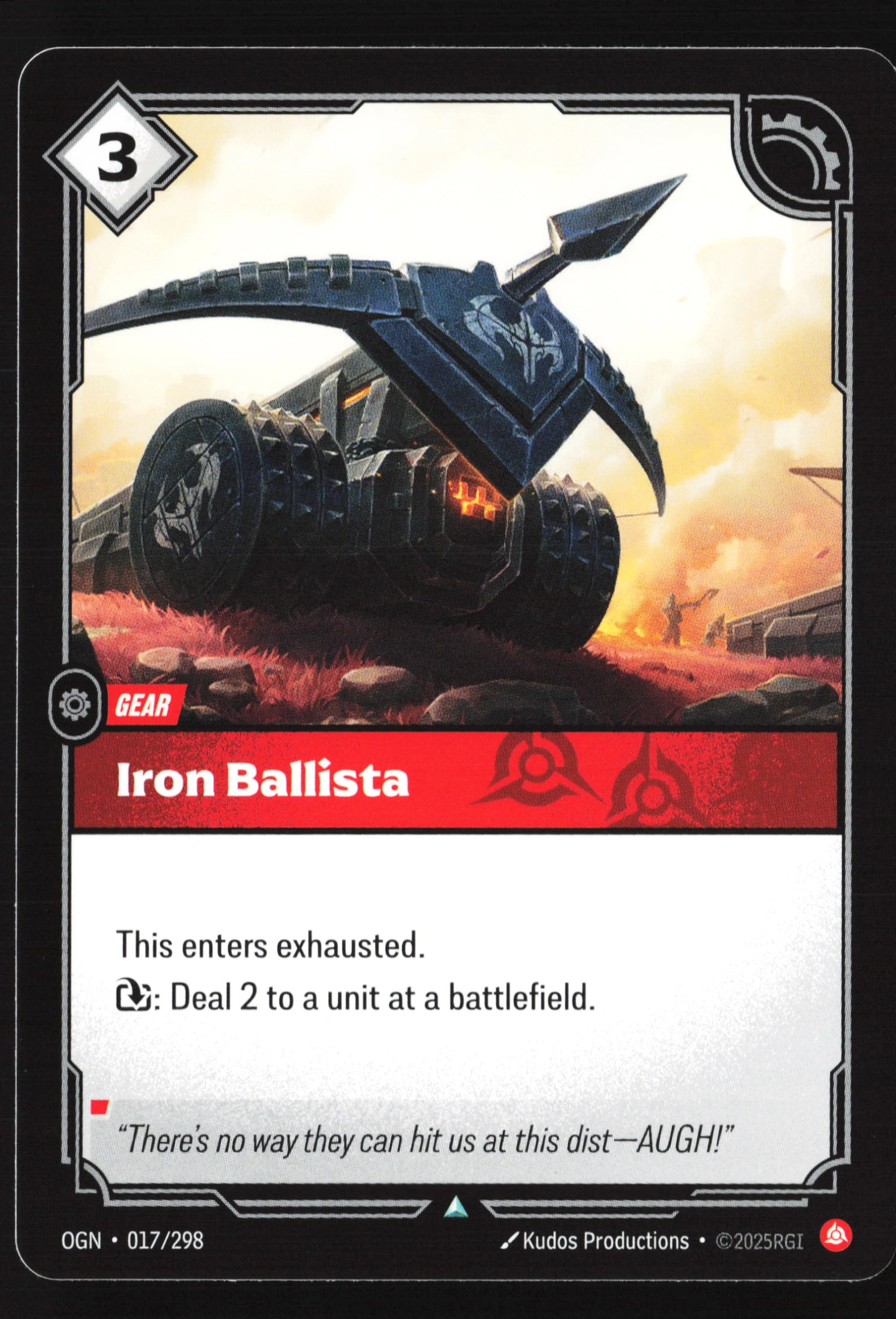 Iron Ballista (OGN 017) — Voorkant