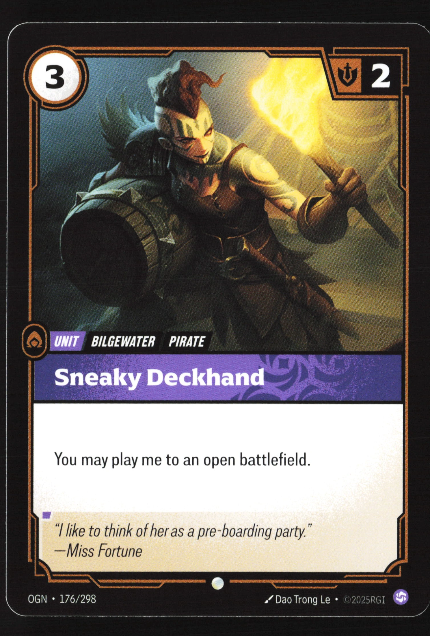 Sneaky Deckhand (OGN 176) — Voorkant