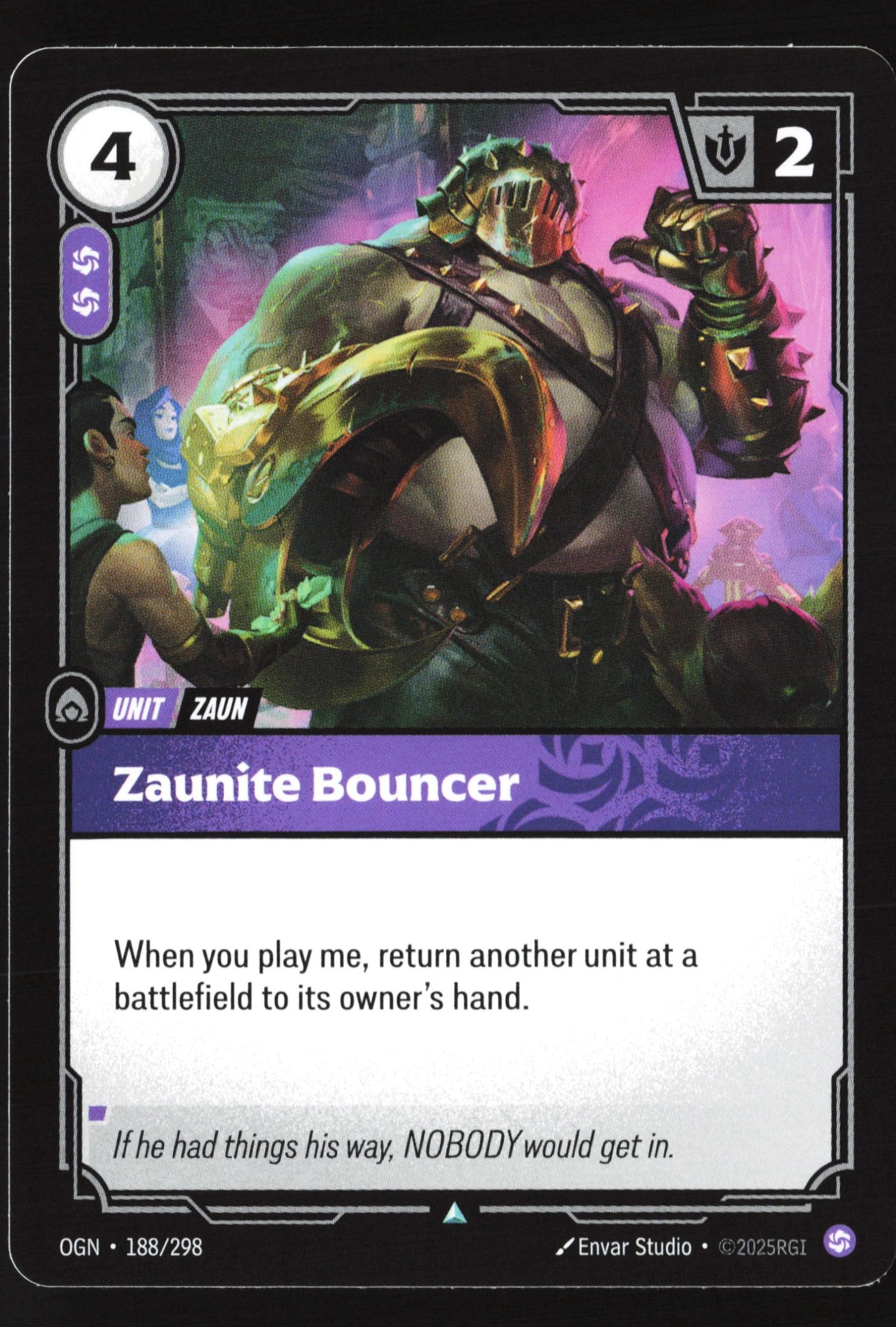 Zaunite Bouncer (OGN 188) — Voorkant