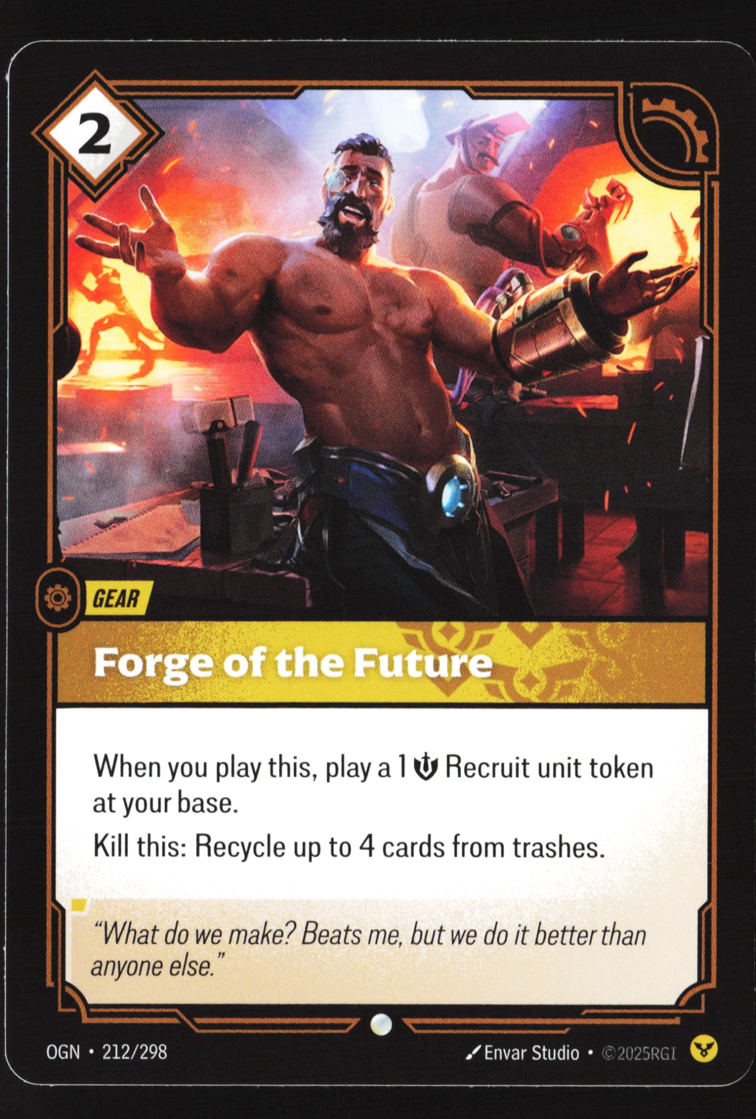 Forge Of The Future (OGN 212) — Voorkant