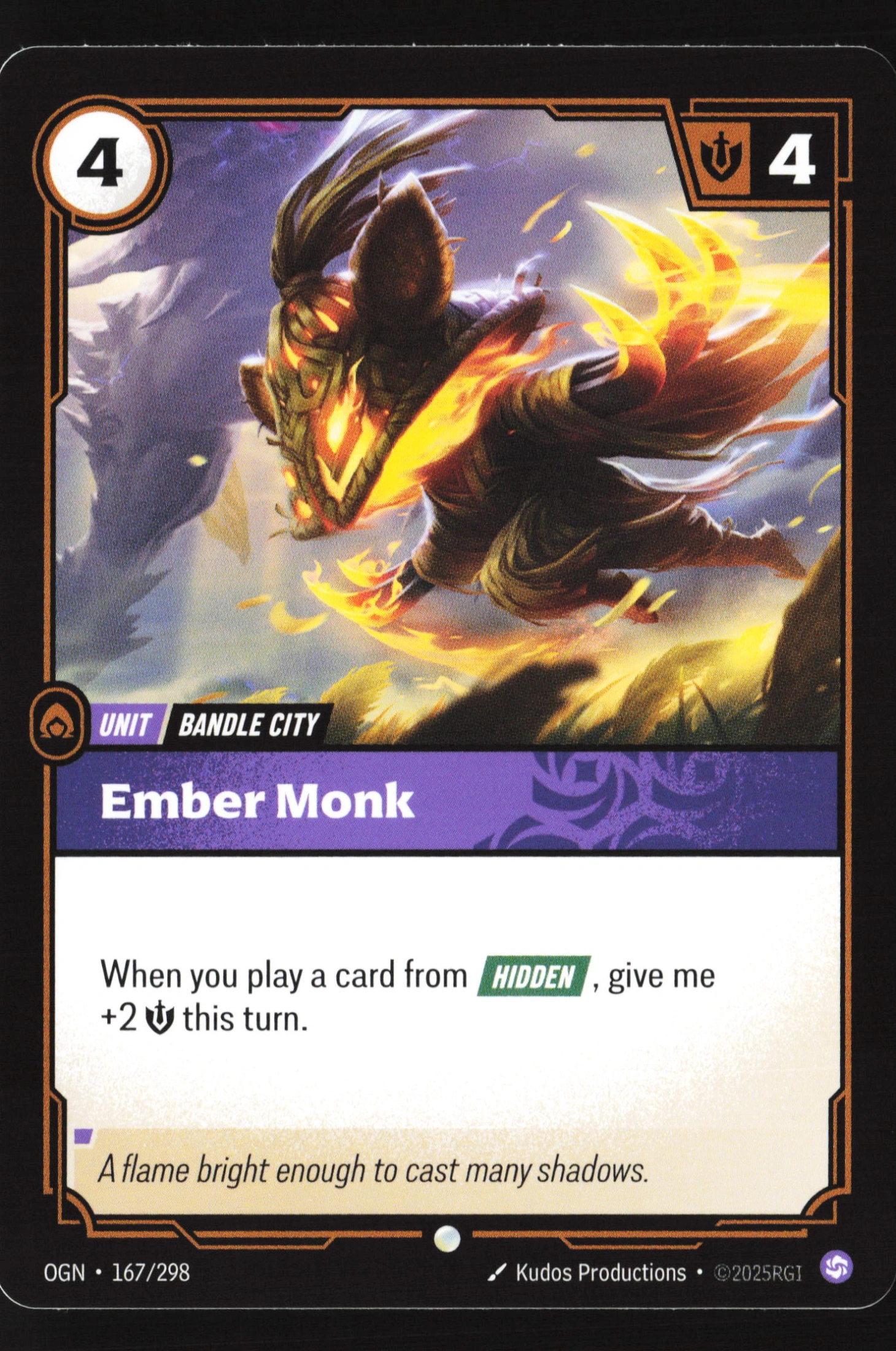 Ember Monk (OGN 167) — Voorkant