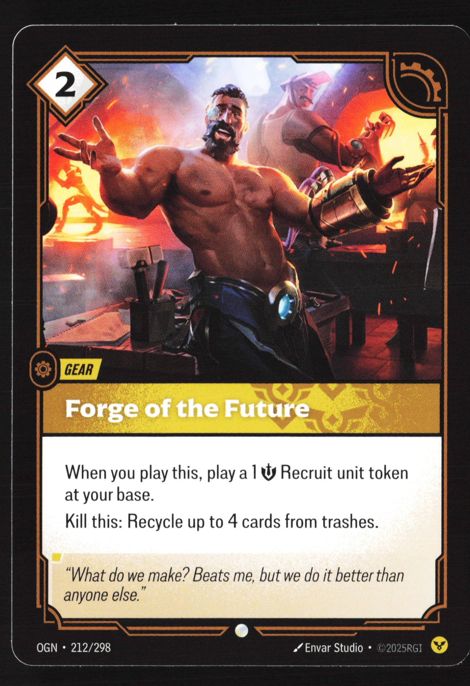 Forge Of The Future (OGN 212) — Voorkant