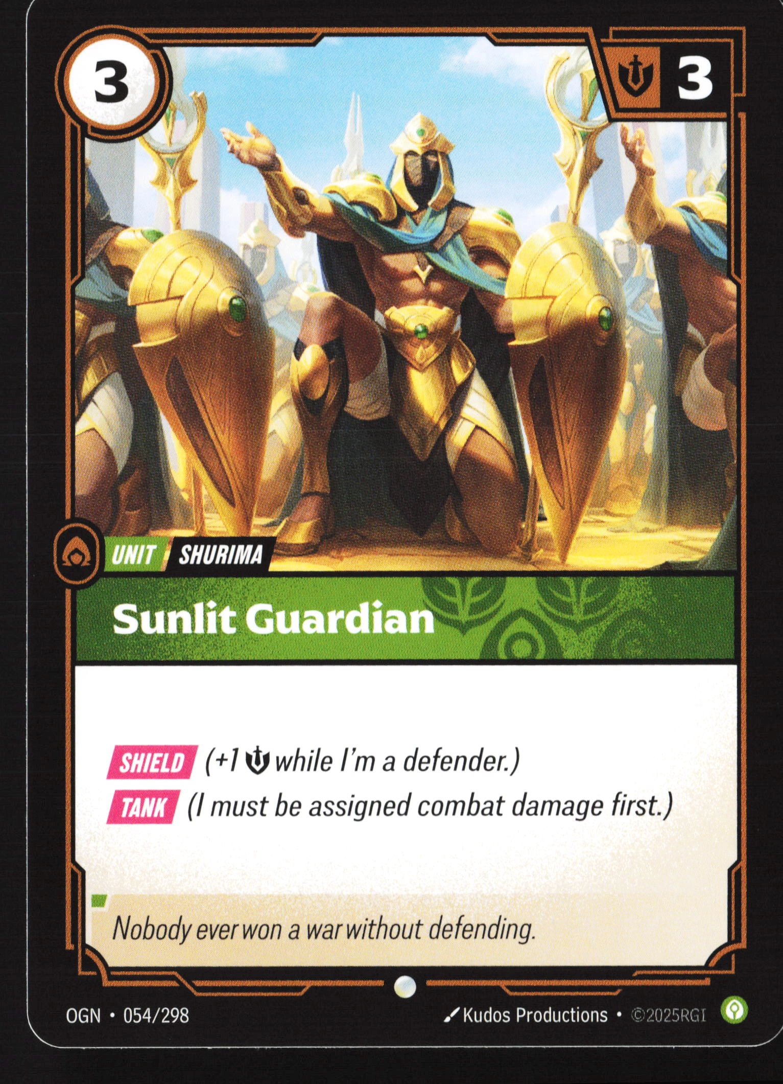 Sunlit Guardian (OGN 054) — Voorkant