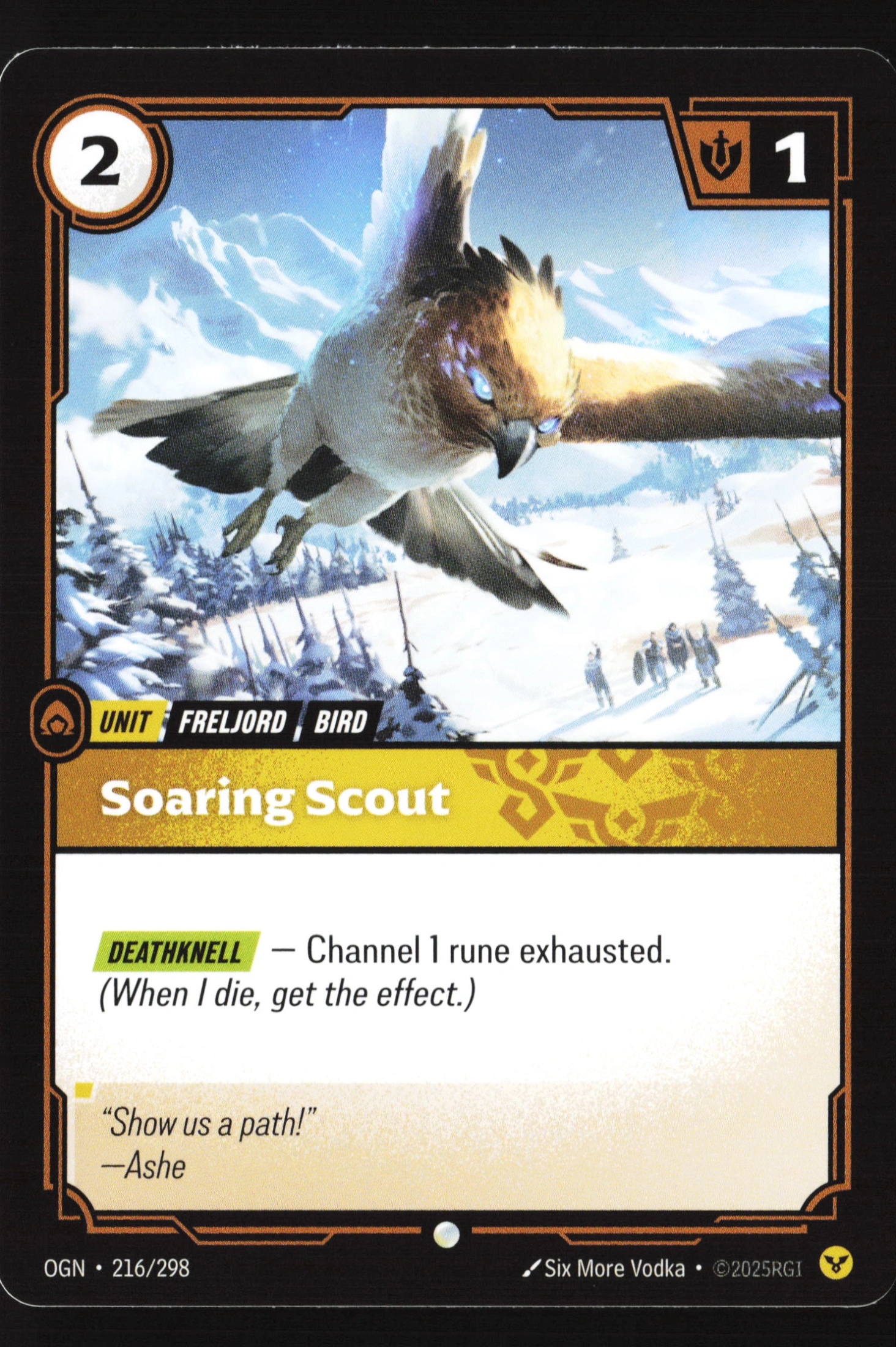 Soaring Scout (OGN 216) — Voorkant
