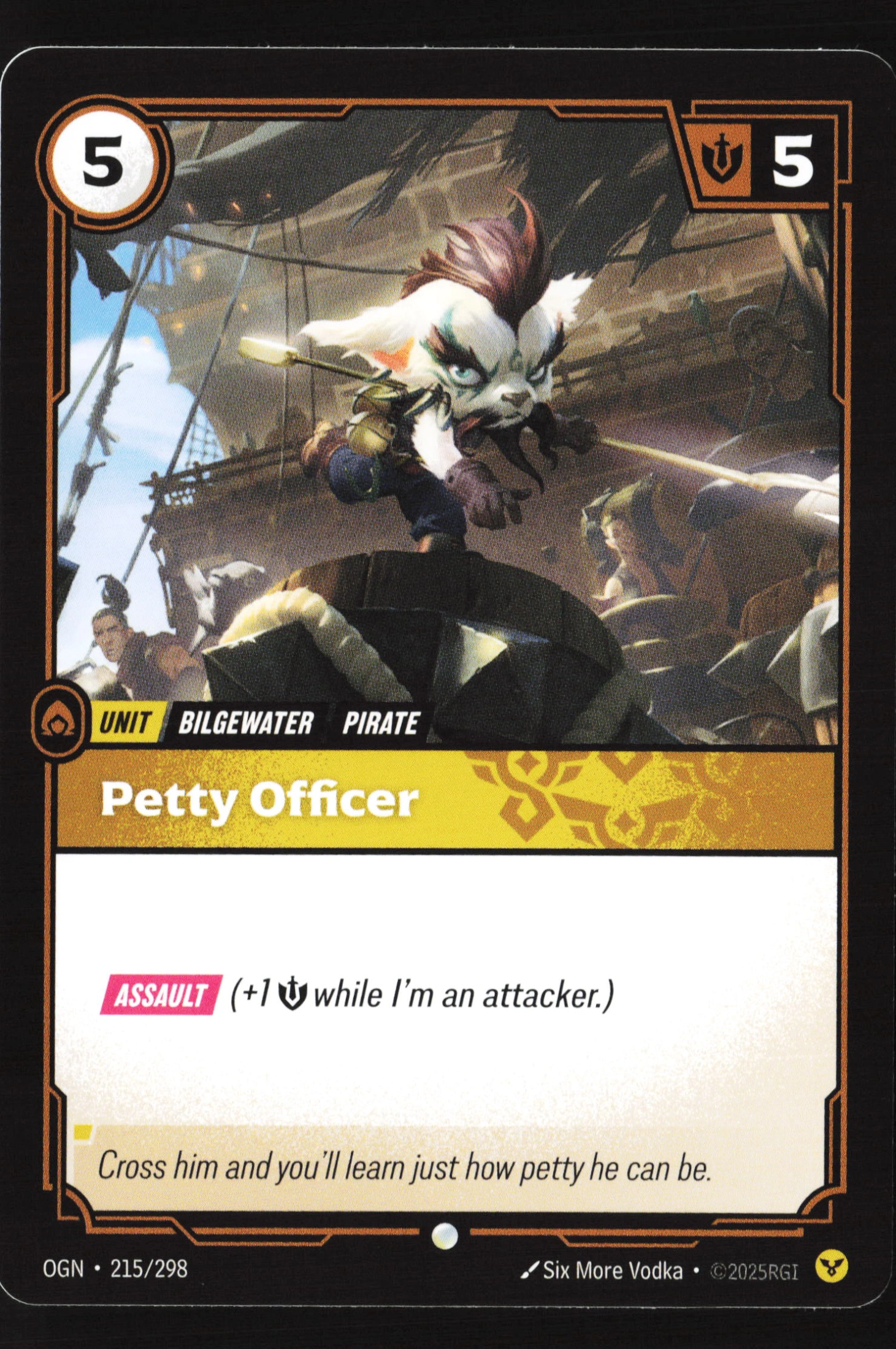 Petty Officer (OGN 215) — Voorkant