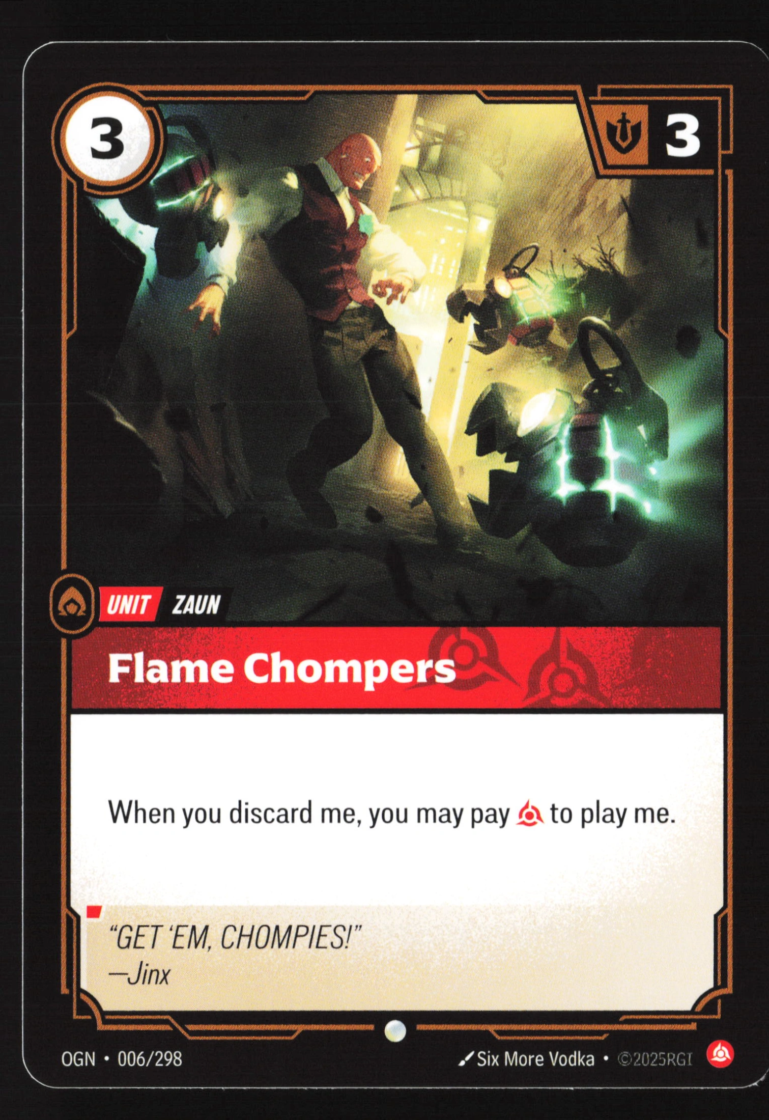 Flame Chompers (OGN 006) — Voorkant