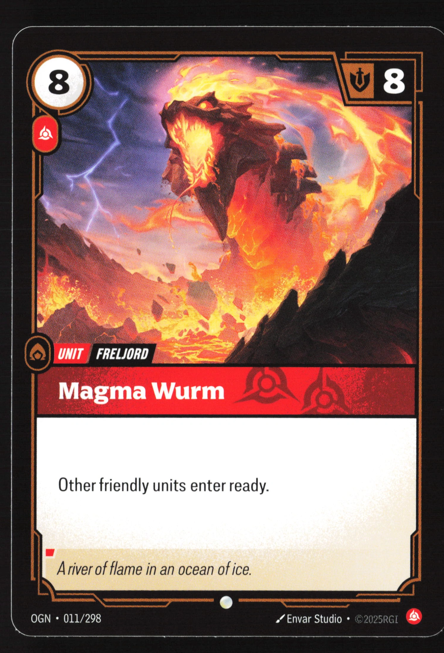 Magma Wurm (OGN 011) — Voorkant