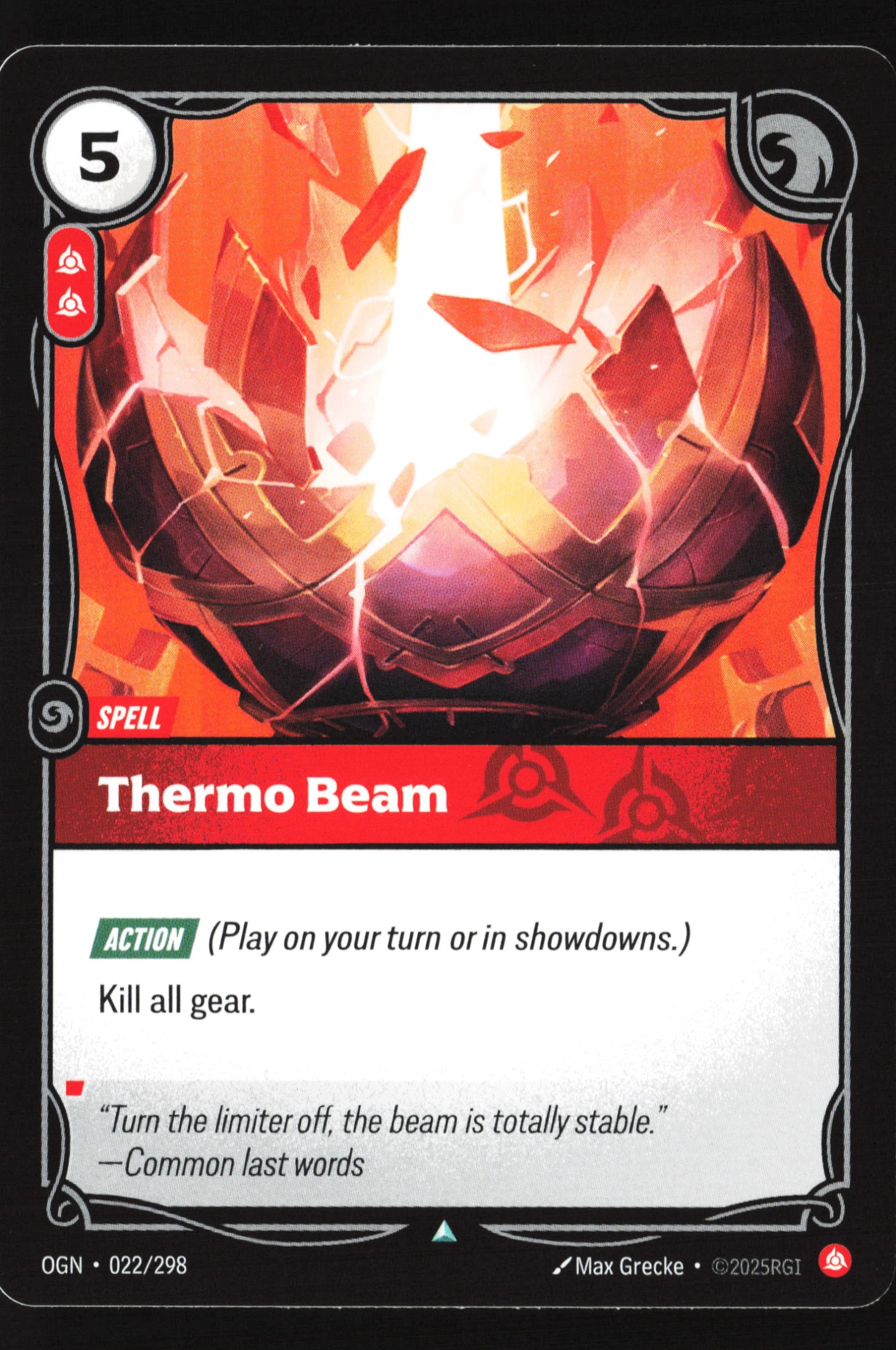 Thermo Beam (OGN 022) — Voorkant