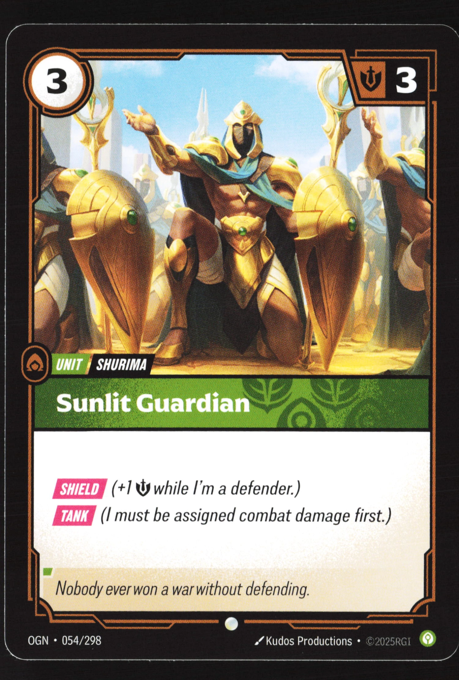 Sunlit Guardian (OGN 054) — Voorkant
