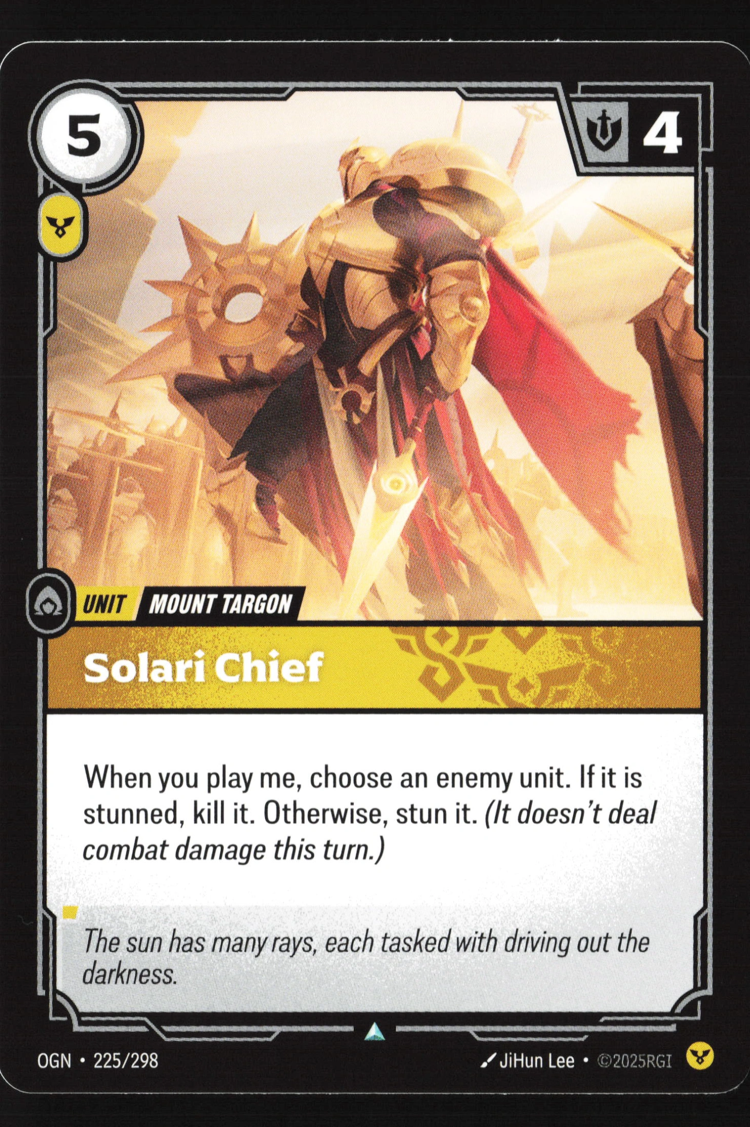 Solari Chief (OGN 225) — Voorkant