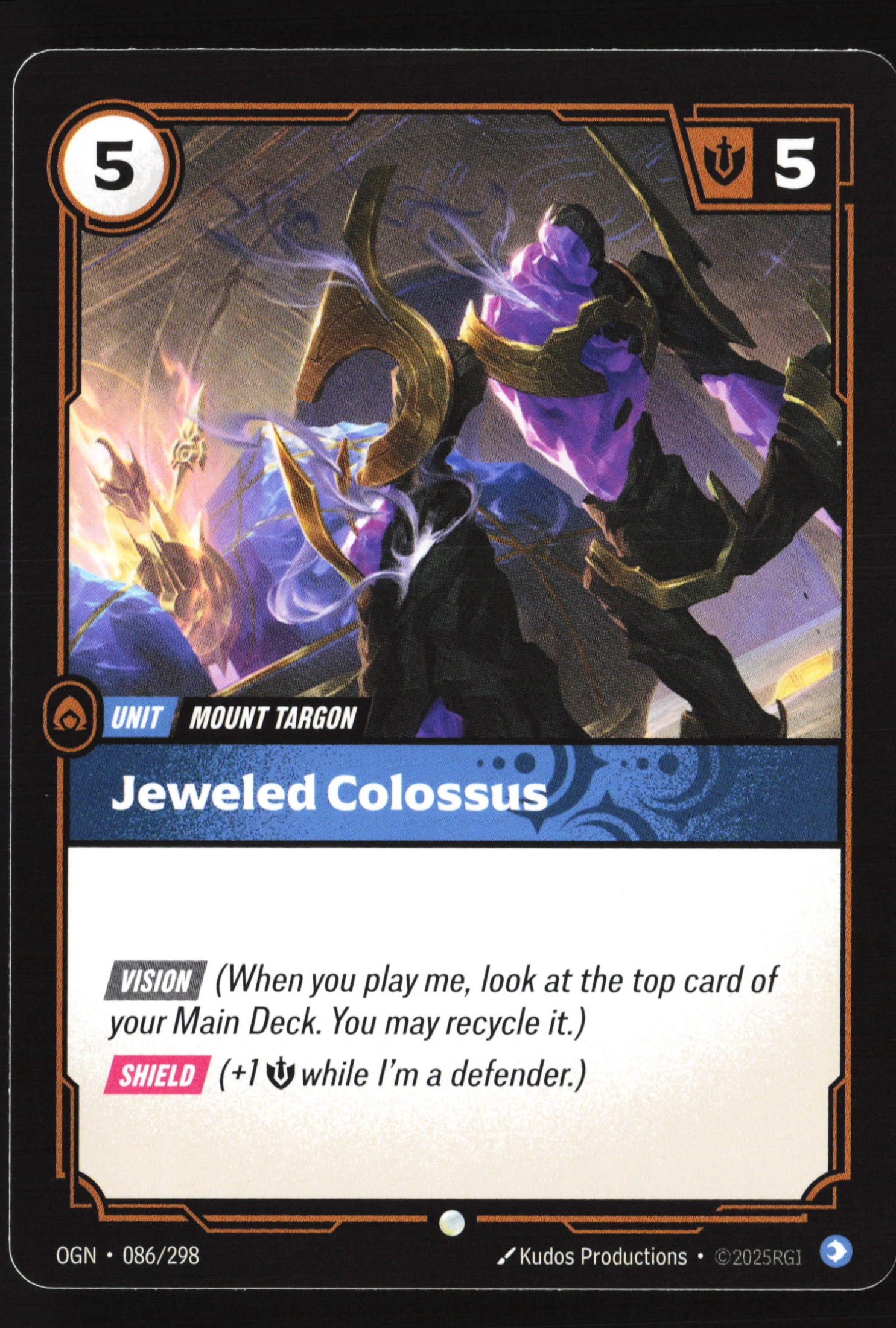 Jeweled Colossus (OGN 086) — Voorkant