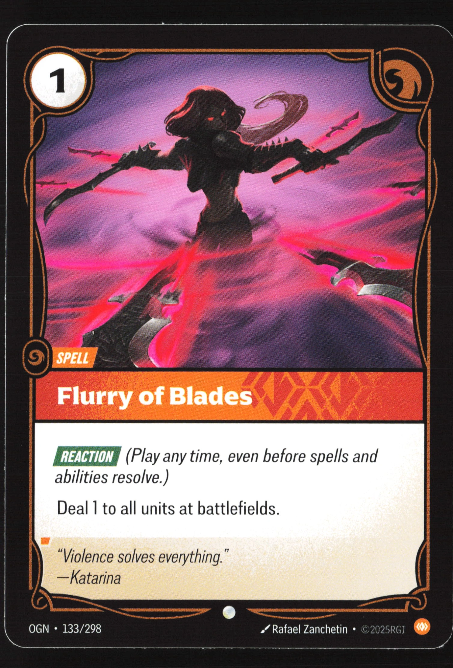Flurry Of Blades (OGN 133) — Voorkant