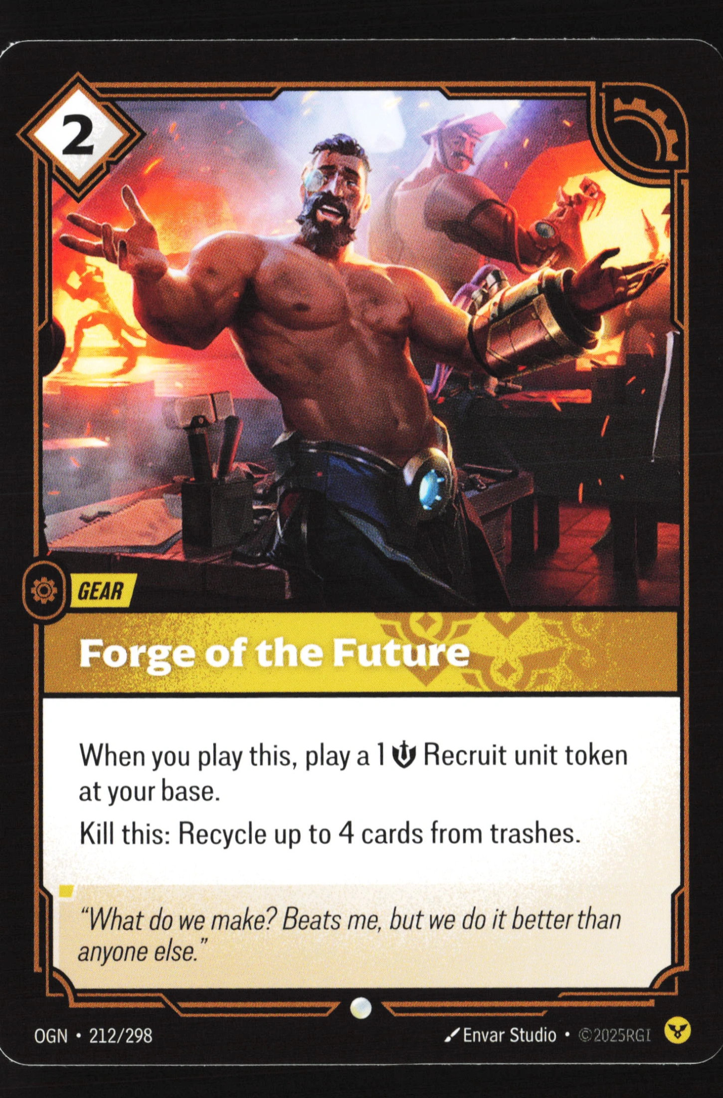 Forge Of The Future (OGN 212) — Voorkant