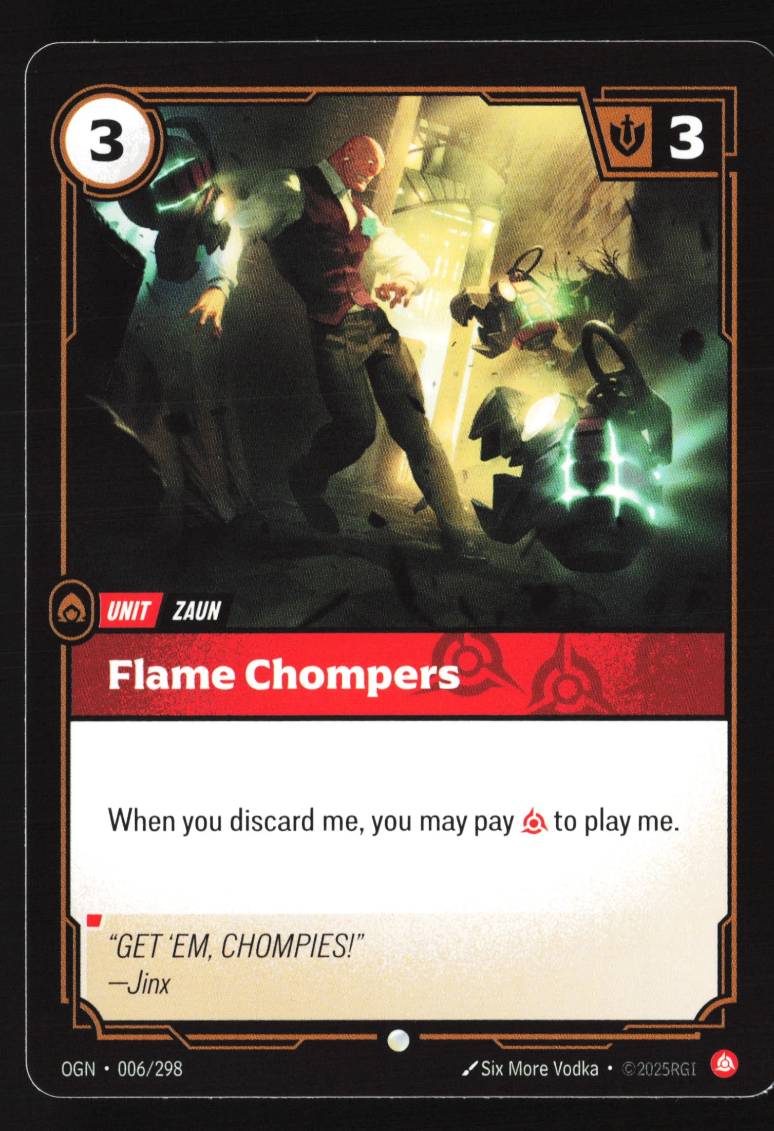 Flame Chompers (OGN 006) — Voorkant