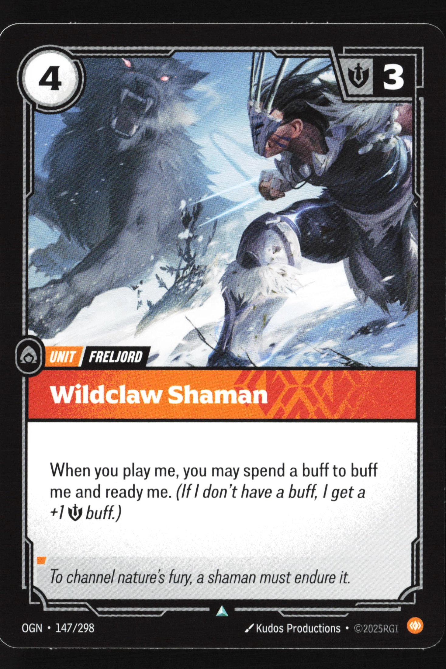 Wildclaw Shaman (OGN 147) — Voorkant