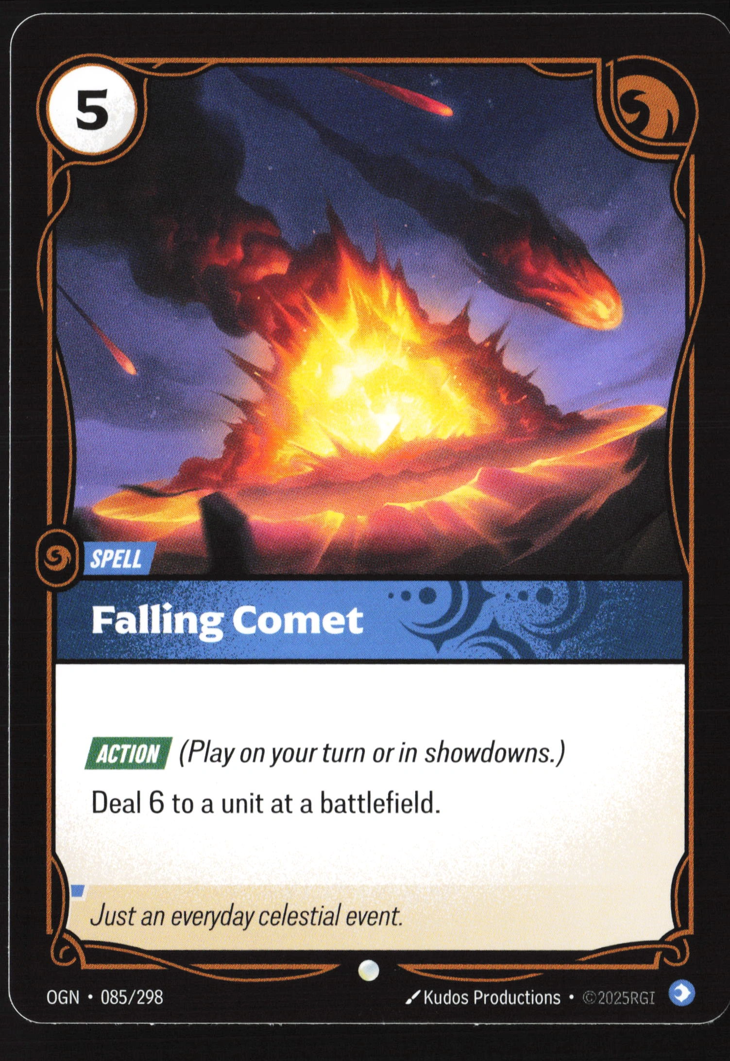 Falling Comet (OGN 085) — Voorkant