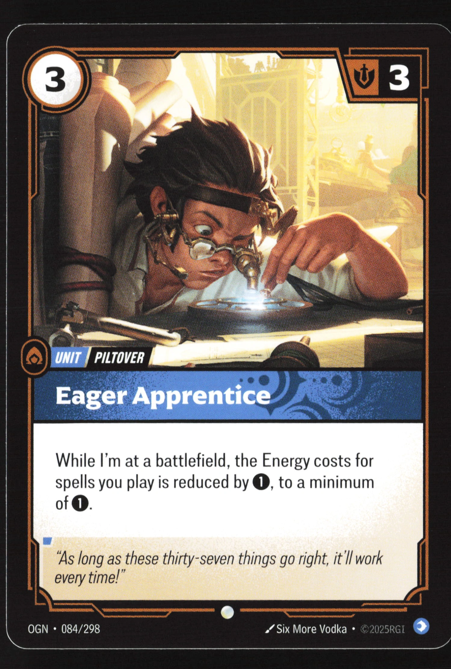 Eager Apprentice (OGN 084) — Voorkant