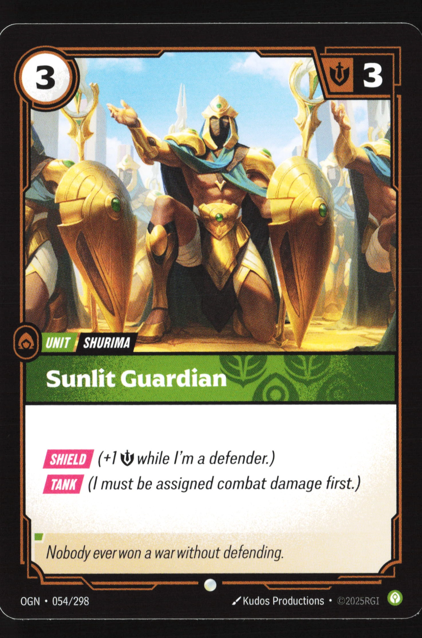 Sunlit Guardian (OGN 054) — Voorkant