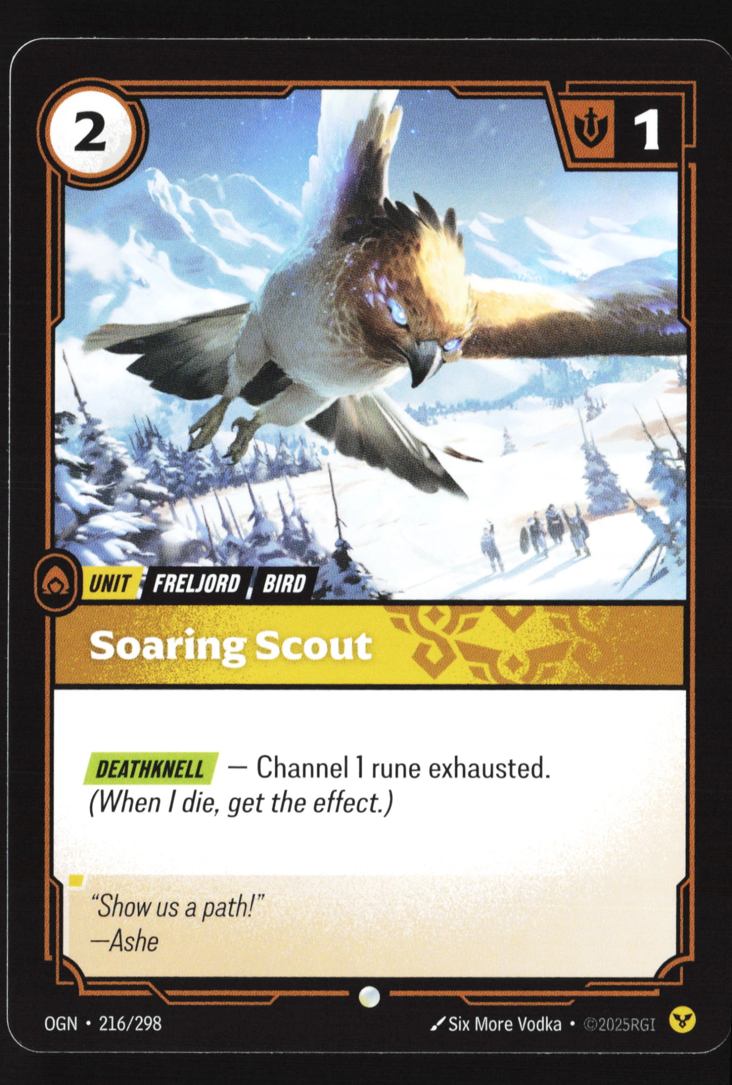 Soaring Scout (OGN 216) — Voorkant