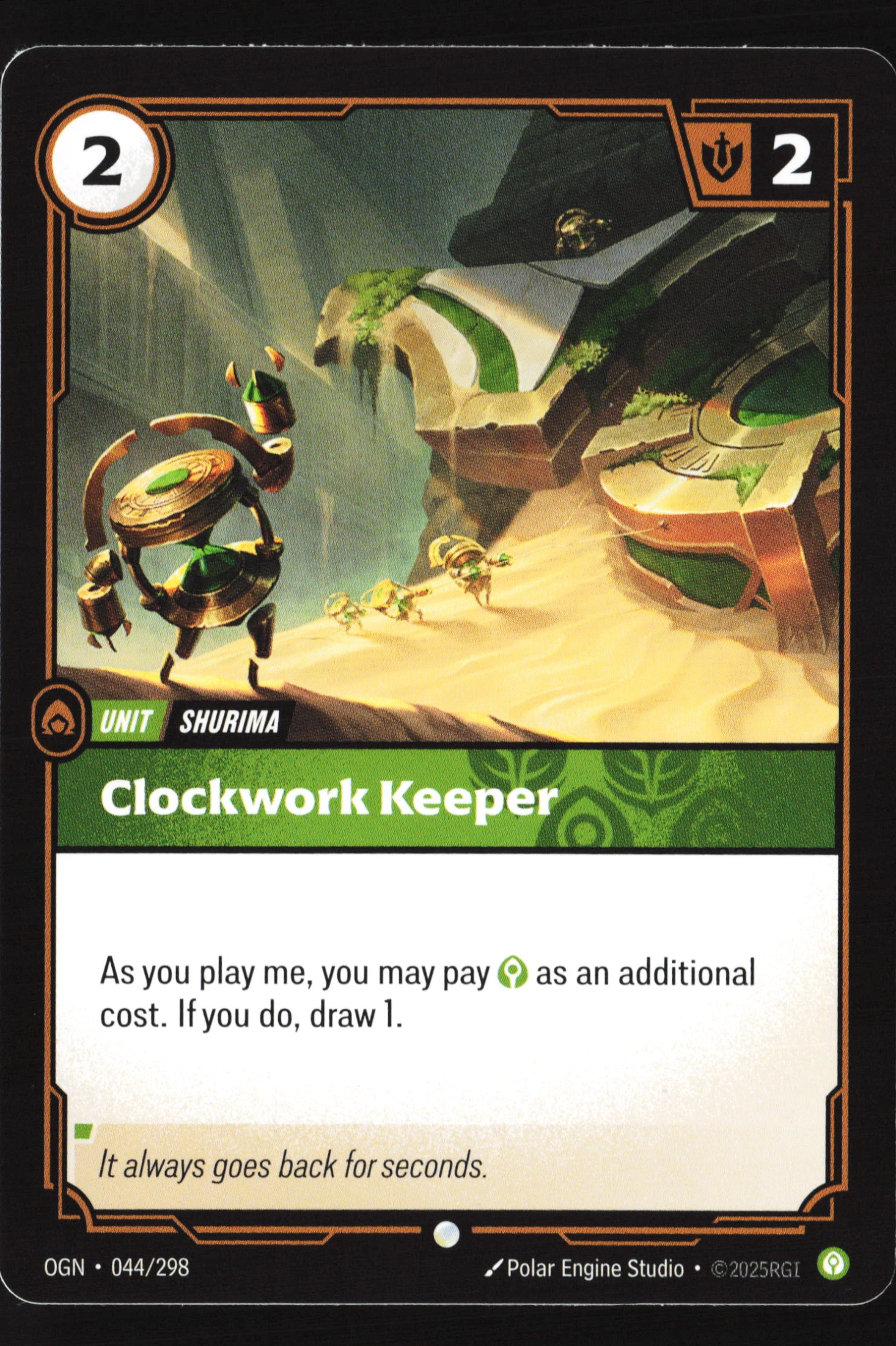 Clockwork Keeper (OGN 044) — Voorkant