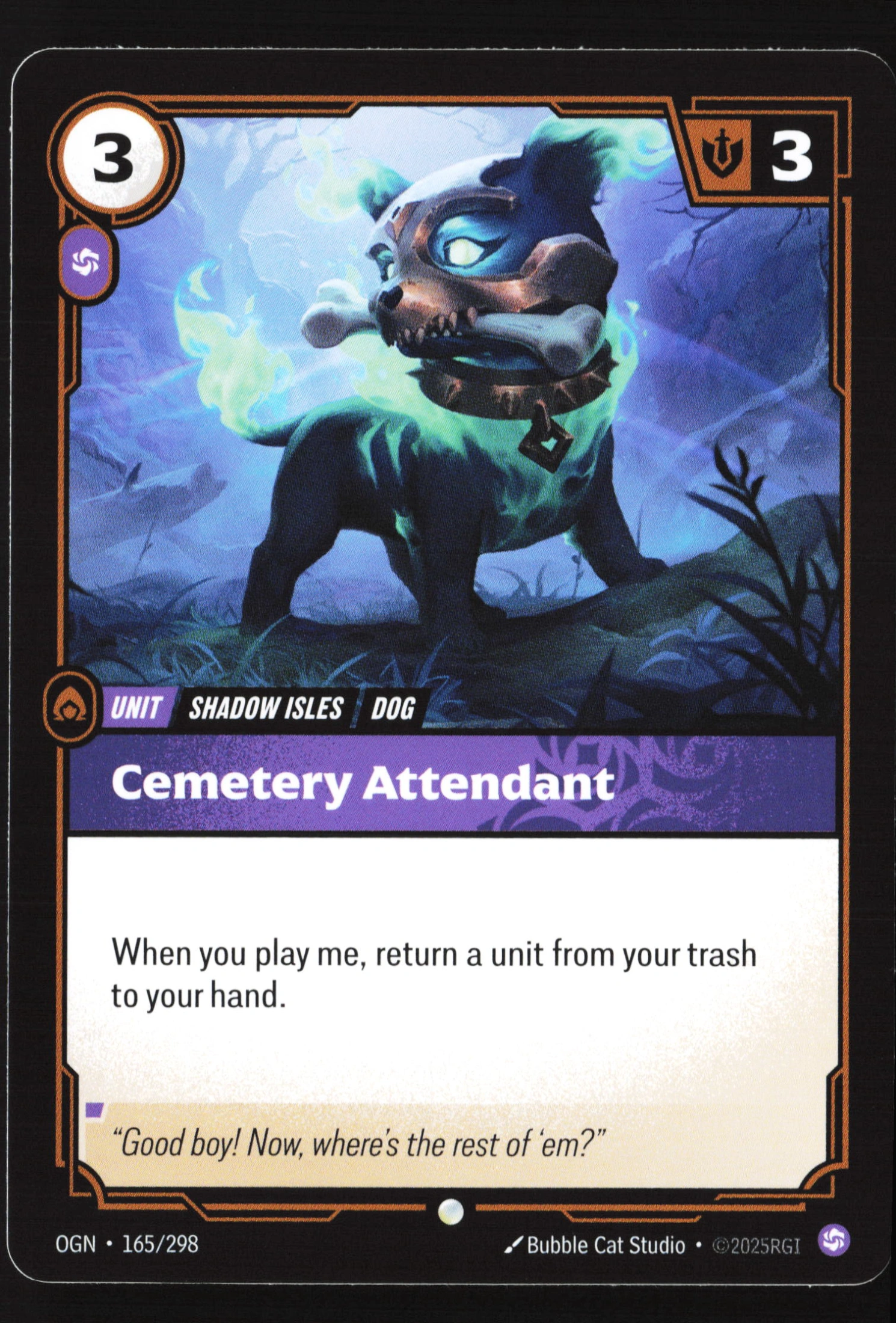 Cemetery Attendant (OGN 165) — Voorkant