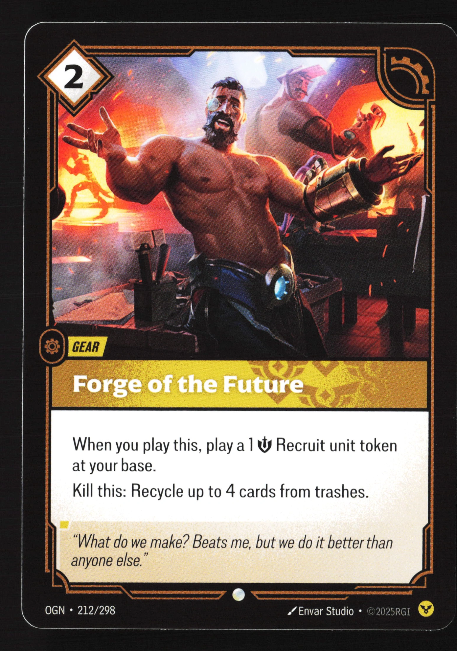 Forge Of The Future (OGN 212) — Voorkant