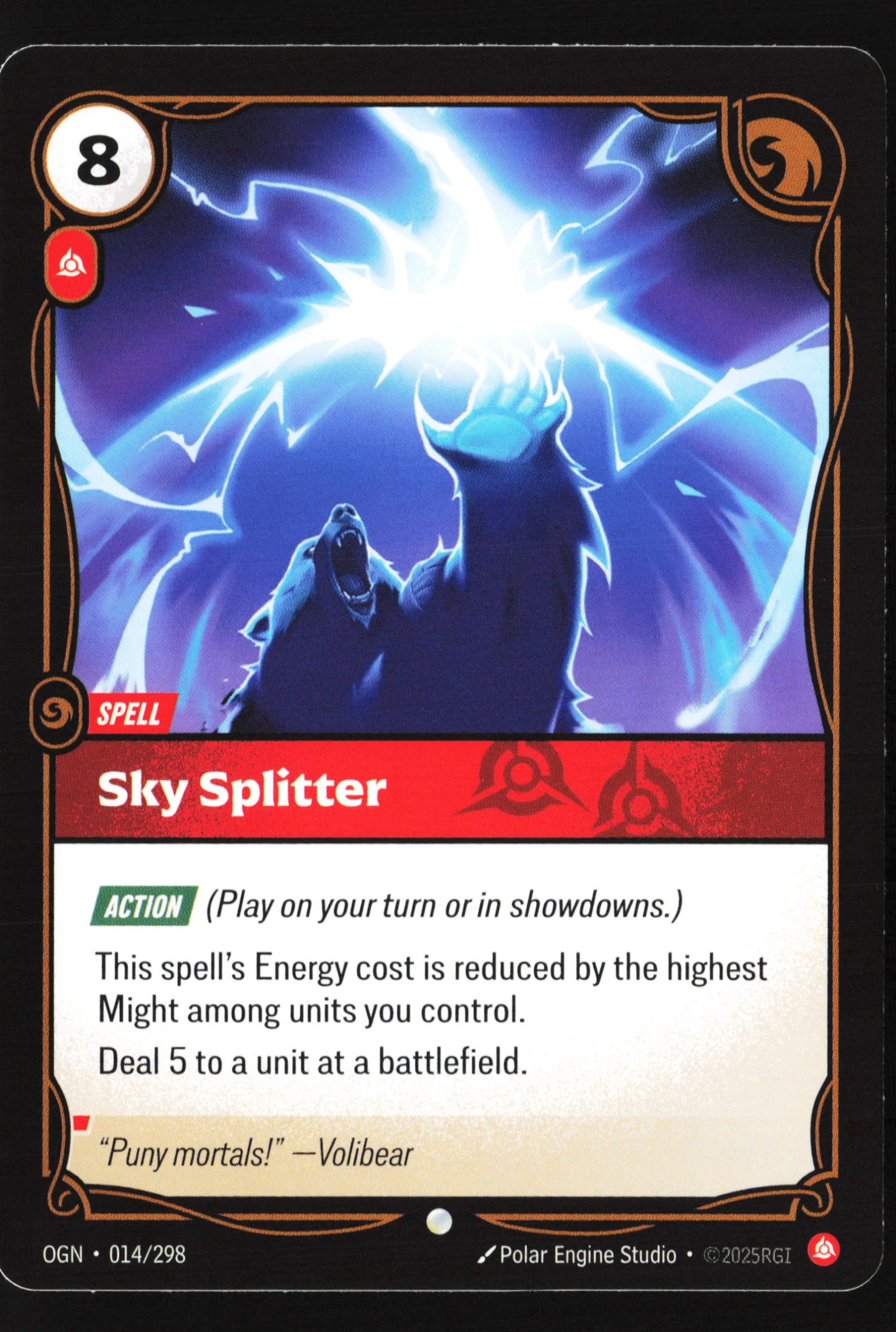 Sky Splitter (OGN 014) — Voorkant