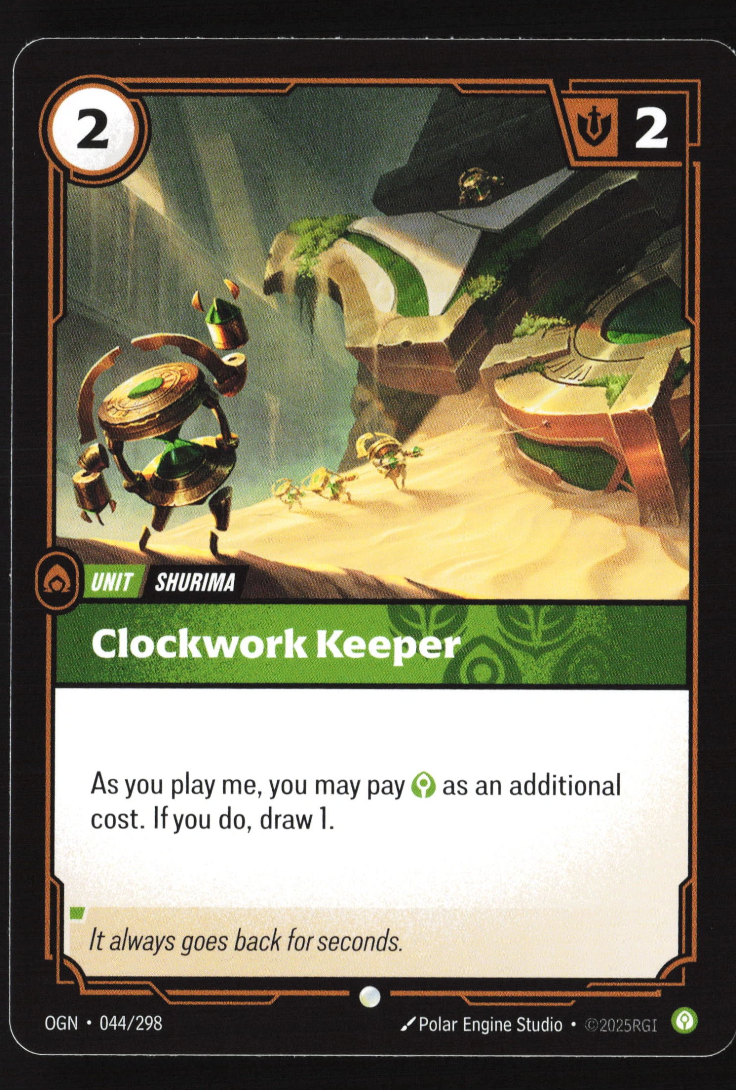 Clockwork Keeper (OGN 044) — Voorkant