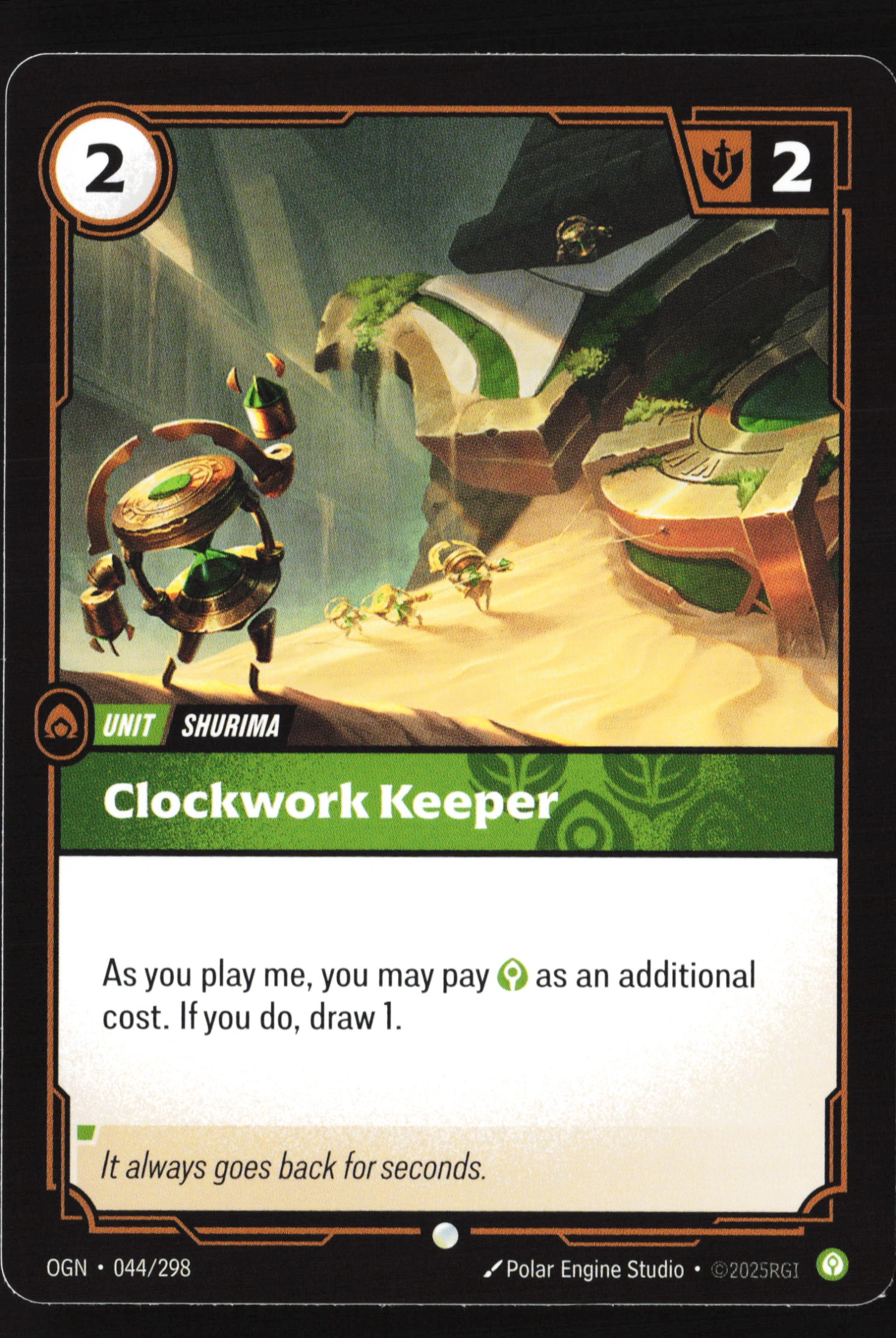 Clockwork Keeper (OGN 044) — Voorkant