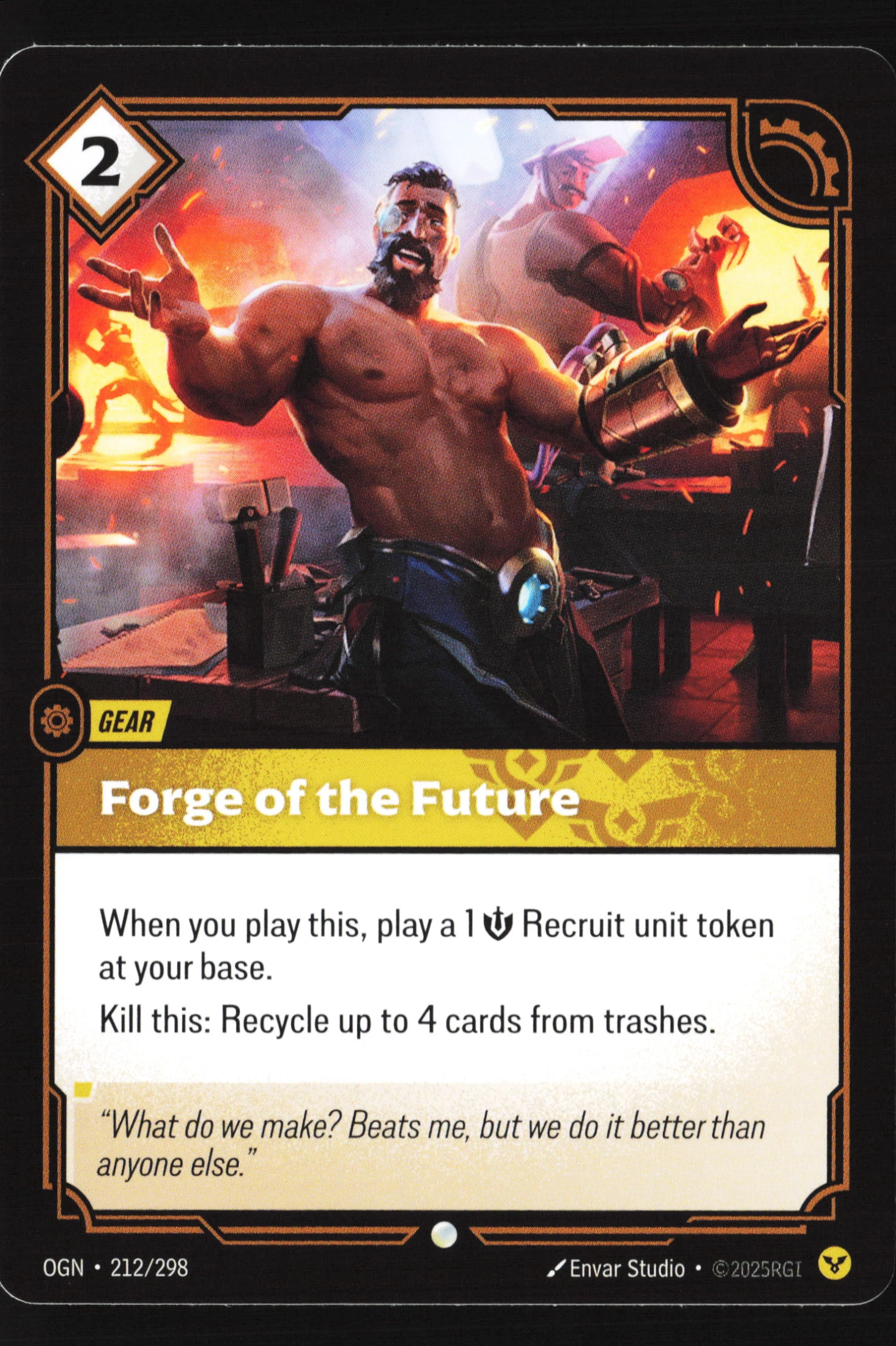 Forge Of The Future (OGN 212) — Voorkant