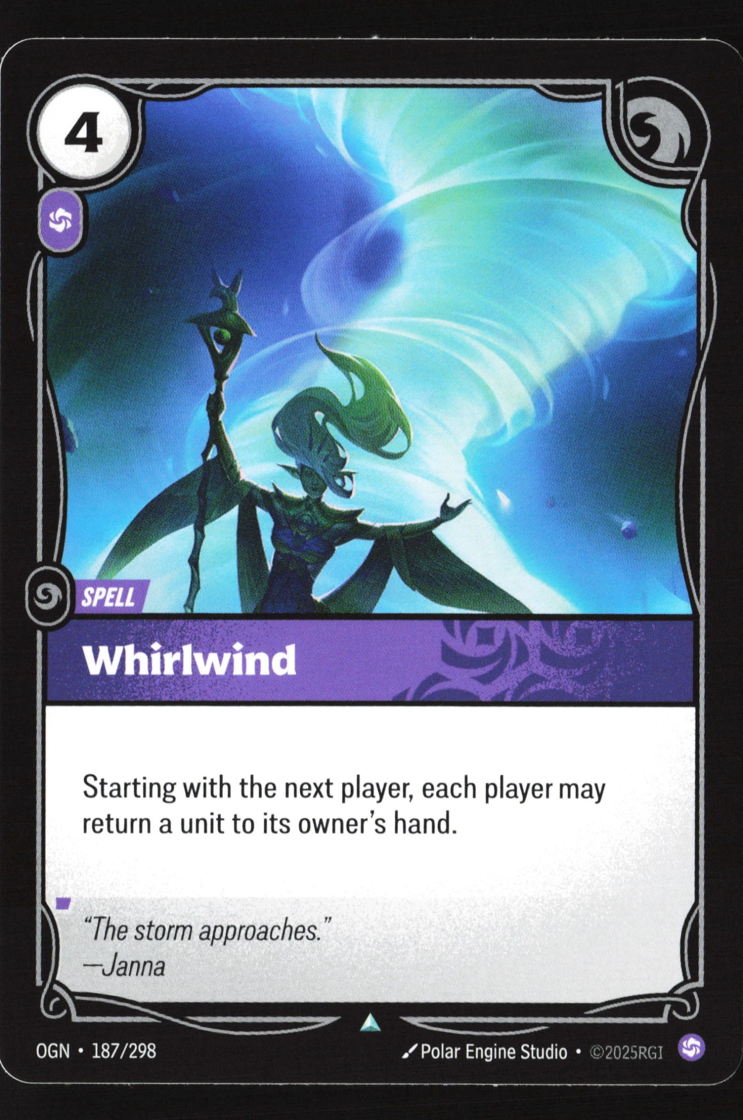 Whirlwind (OGN 187) — Voorkant